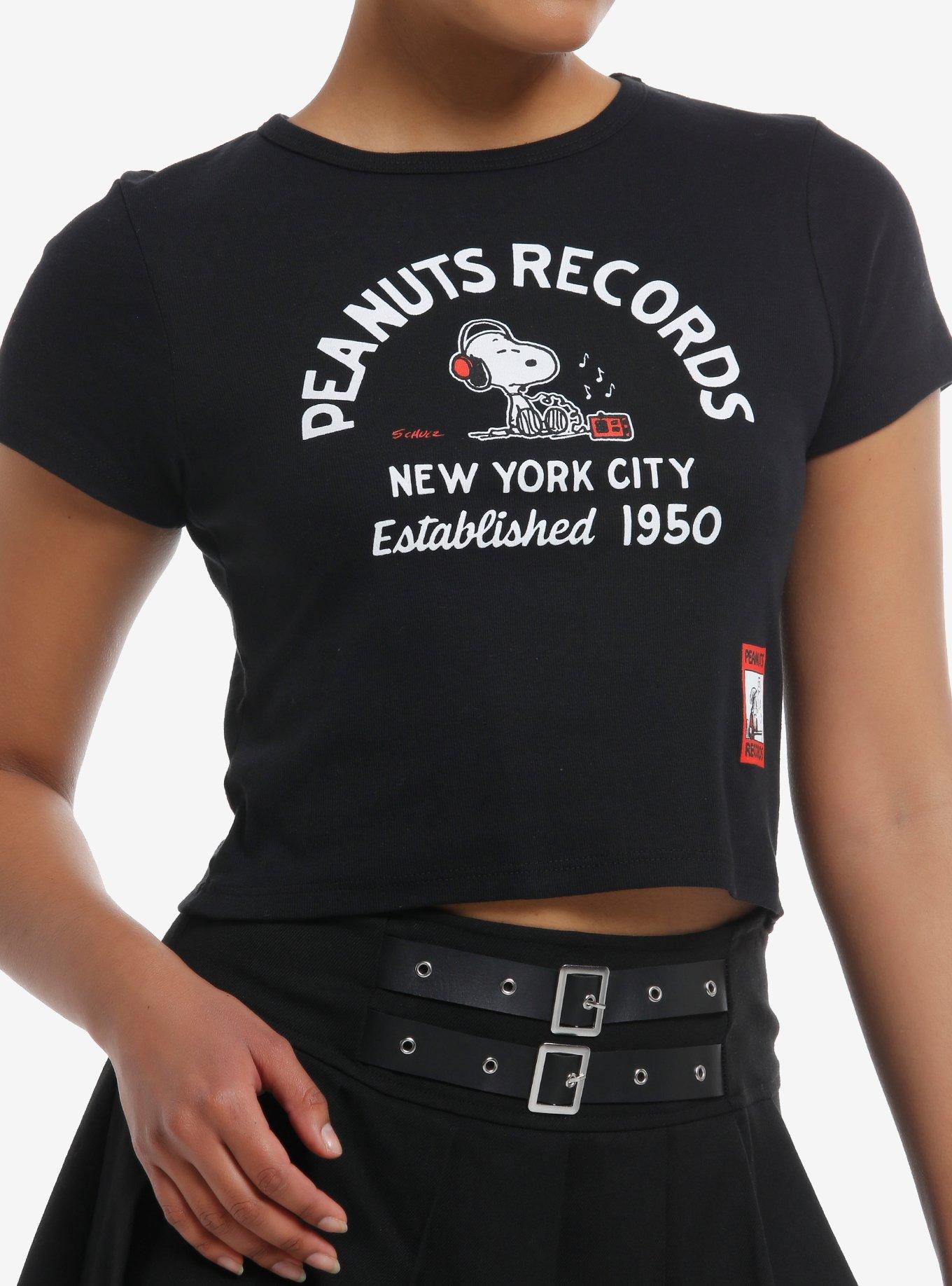 Peanuts Snoopy Records Girls Baby T-Shirt | Trending Graphic Tee For Fans