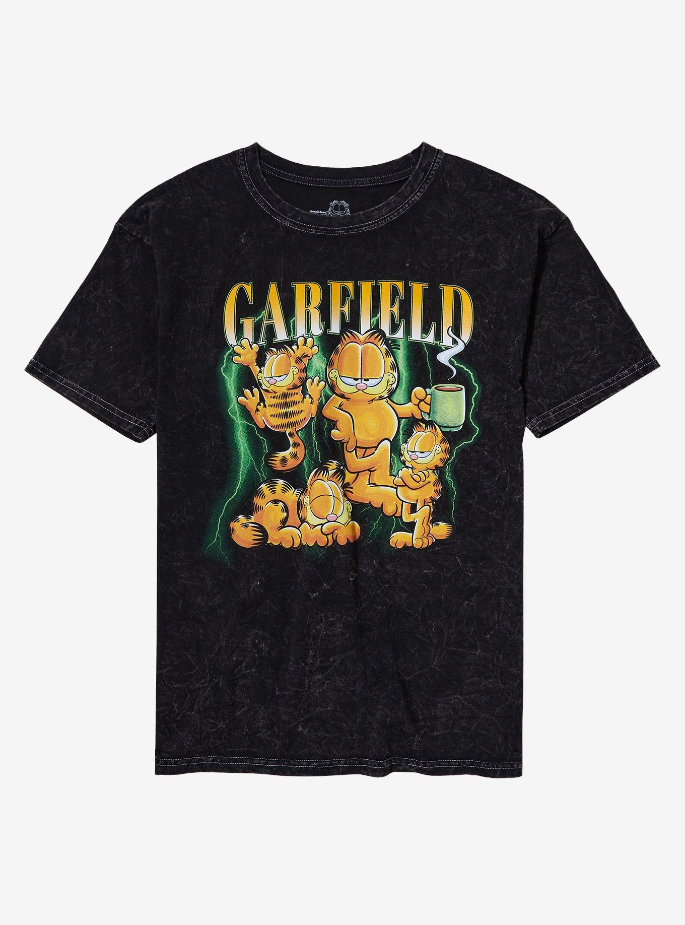 Garfield Collage Mineral Wash T-Shirt | Trending Graphic Tee For Fans