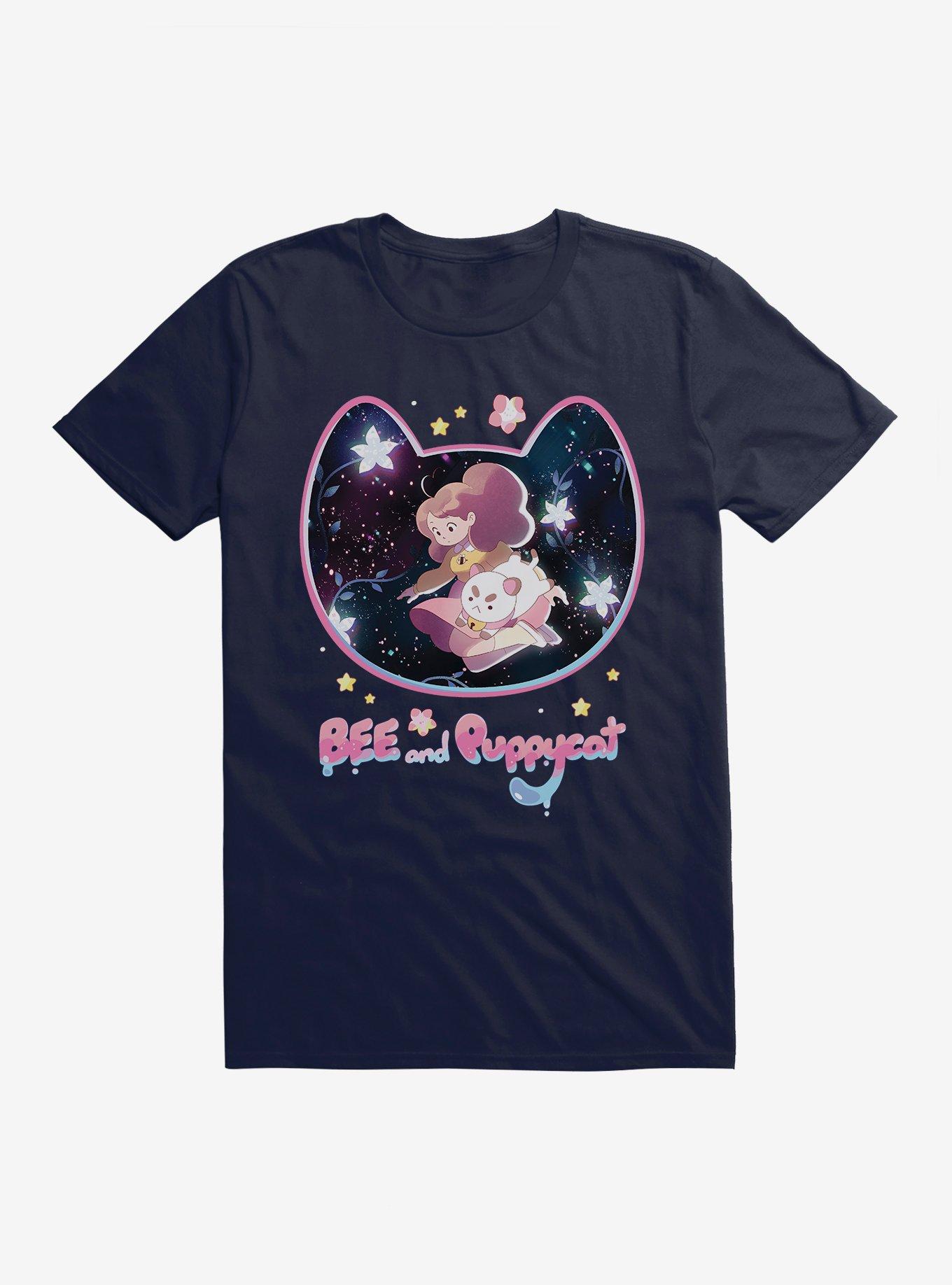 Bee and Puppycat Flower Galaxy T-Shirt | Trending Graphic Tee For Fans