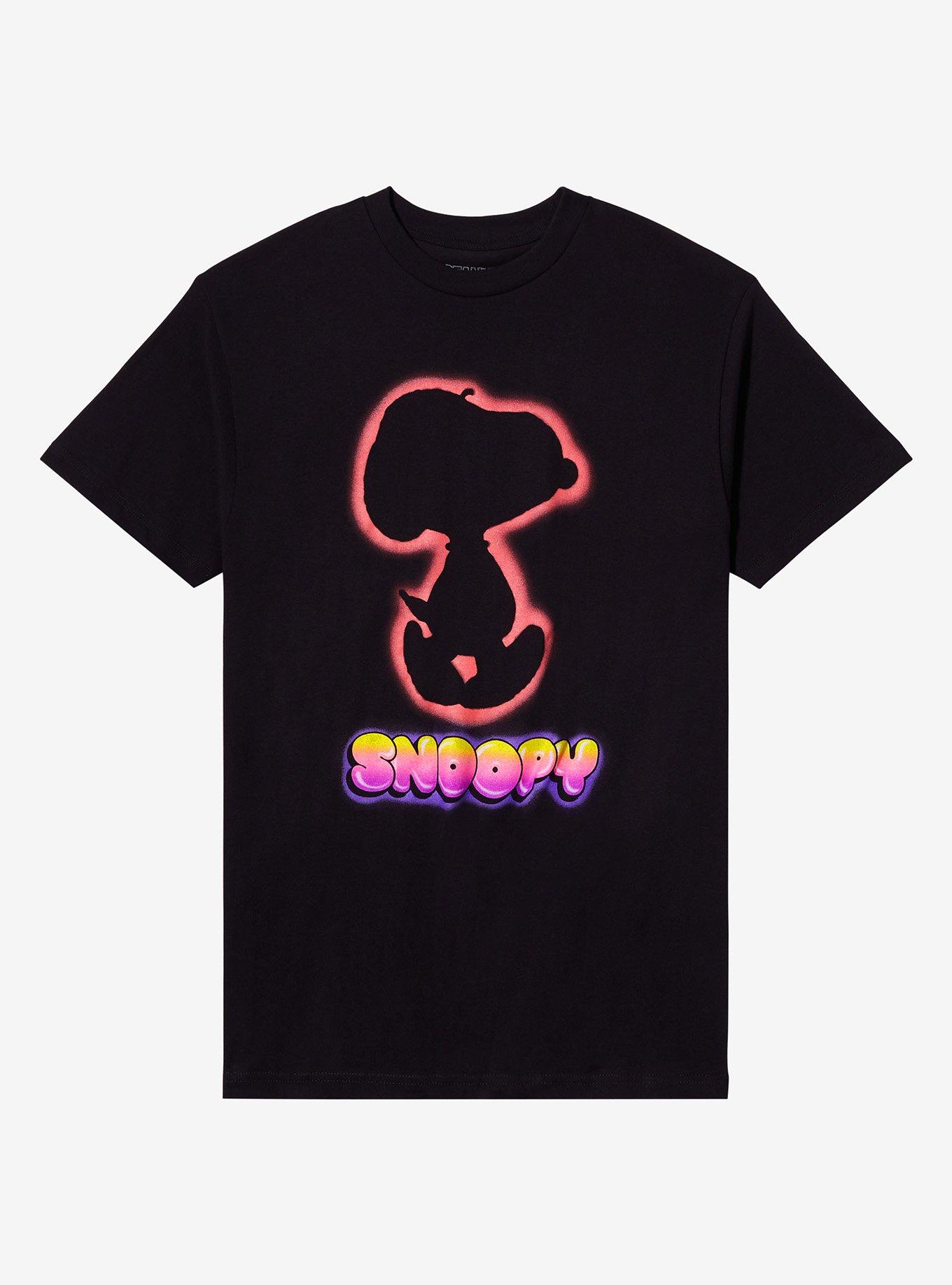 Peanuts Snoopy Silhouette Airbrush Art T-Shirt | Trending Graphic Tee For Fans