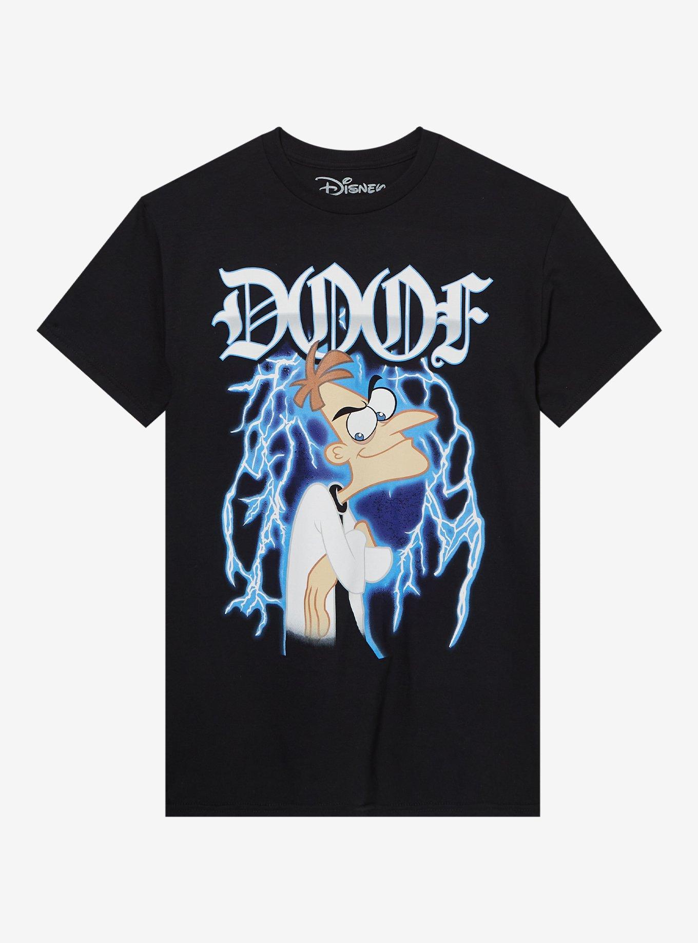 Disney Phineas And Ferb Doofenshmirtz Metal T-Shirt | Trending Graphic Tee For Fans