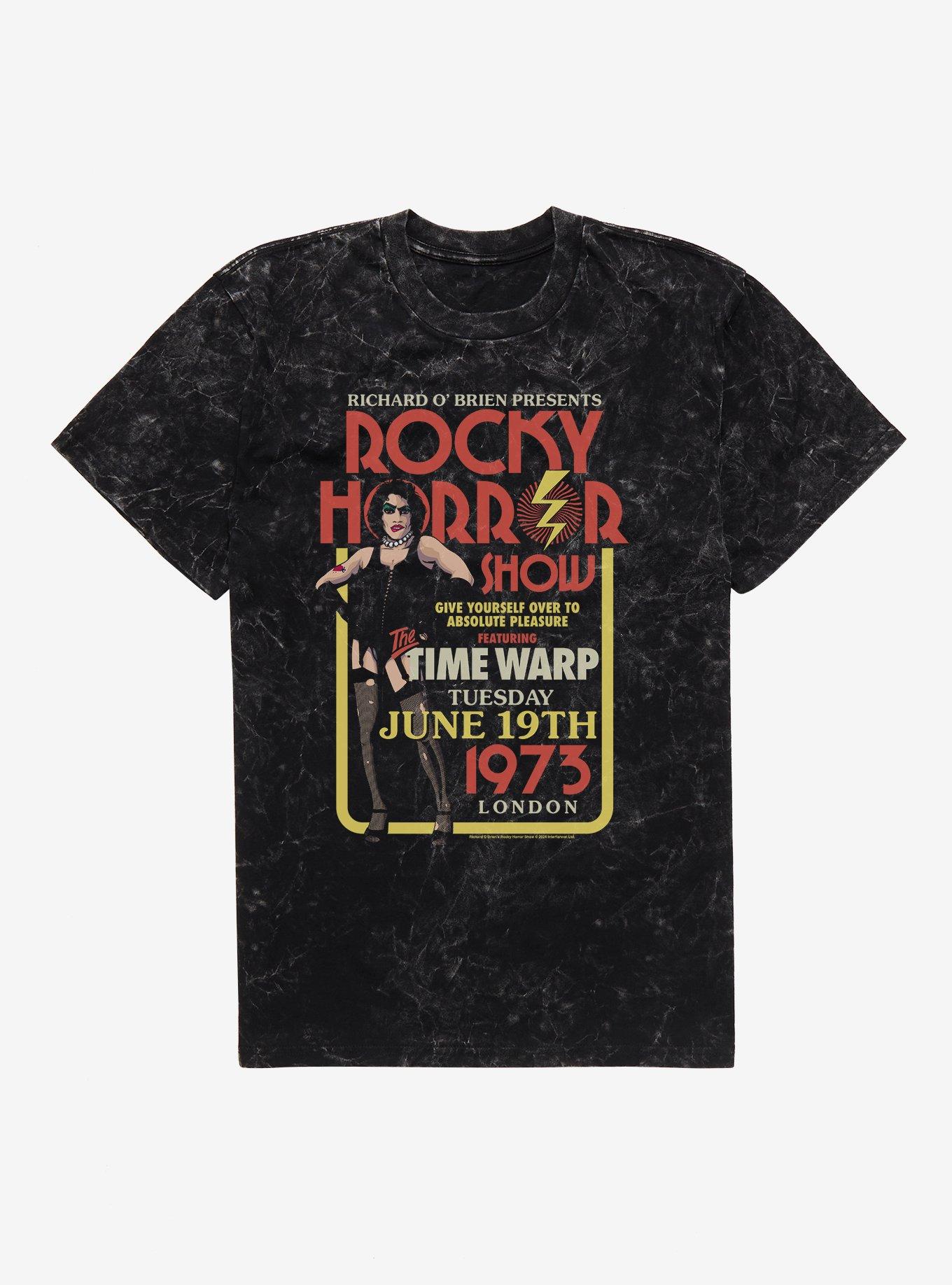 The Rocky Horror Show Time Warp Show Poster Mineral Wash T-Shirt | Trending Graphic Tee For Fans