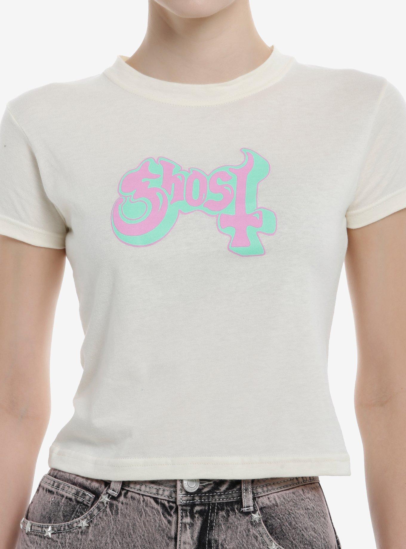 Ghost Pastel Logo Girls Baby T-Shirt | Trending Graphic Tee For Fans