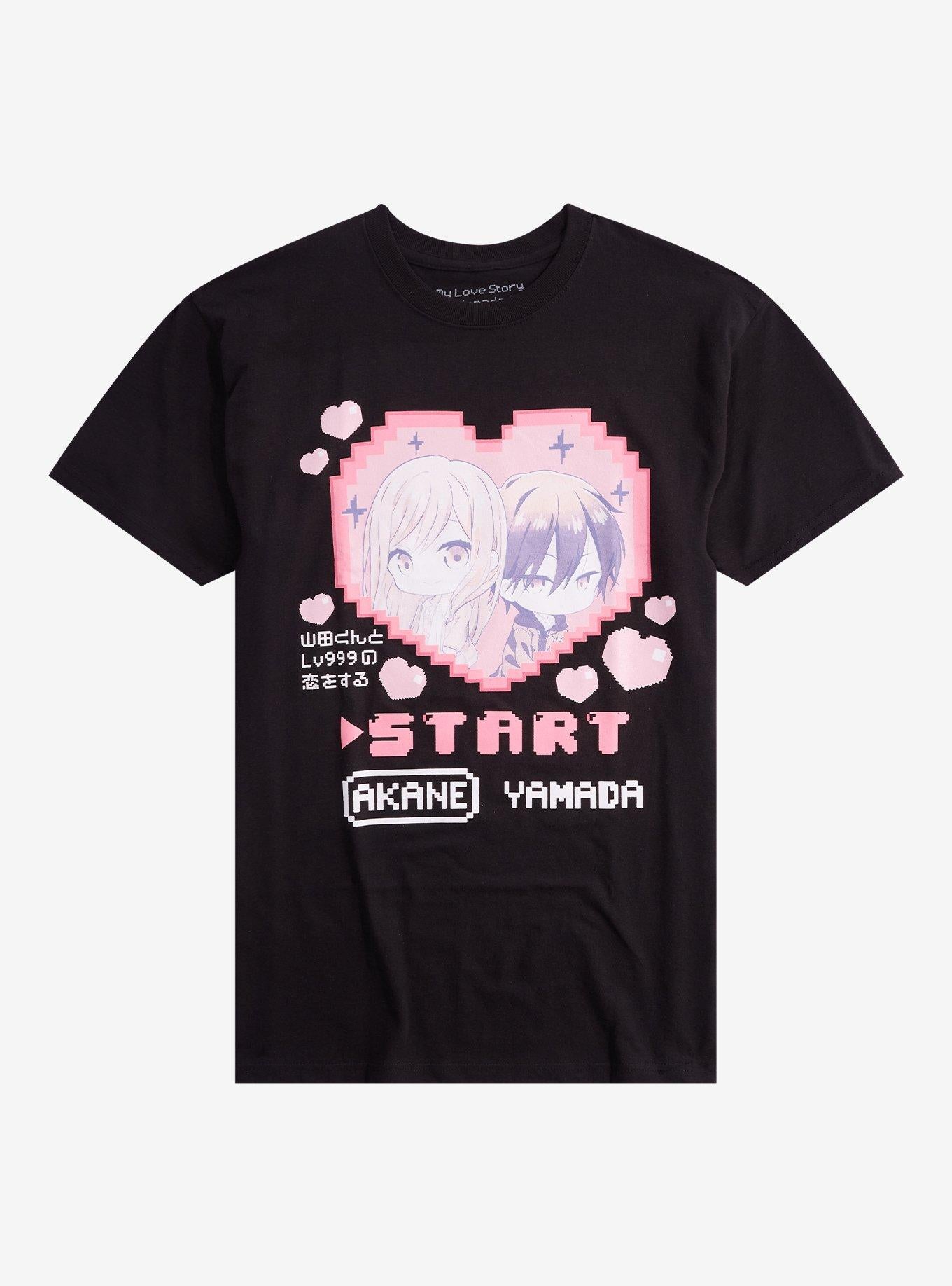 My Love Story With Yamada-Kun At Lv999 Heart Chibi T-Shirt | Trending Graphic Tee For Fans