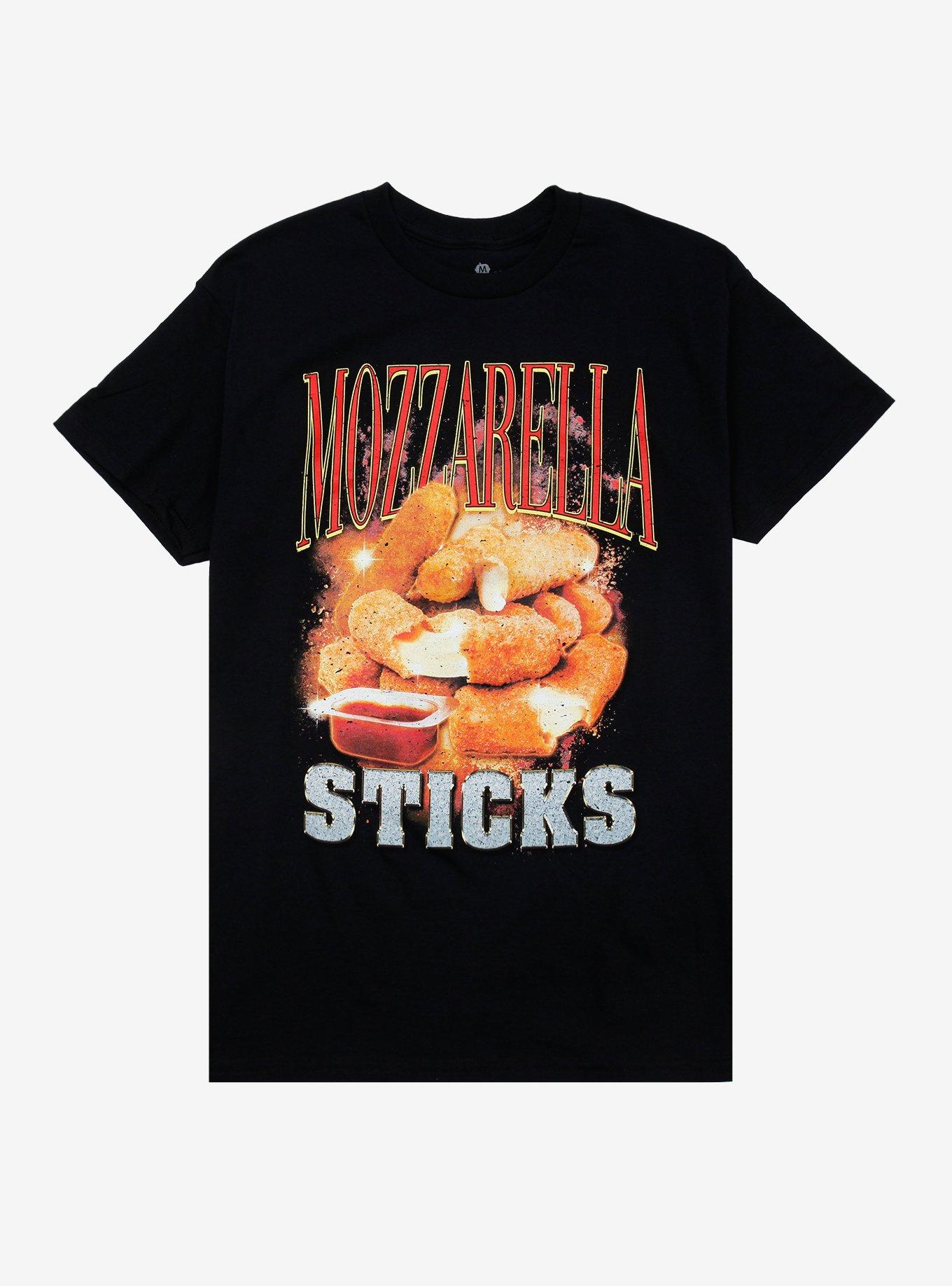 Mozzarella Sticks By Goodie Two Sleeves T-Shirt | Trending Graphic Tee For Fans