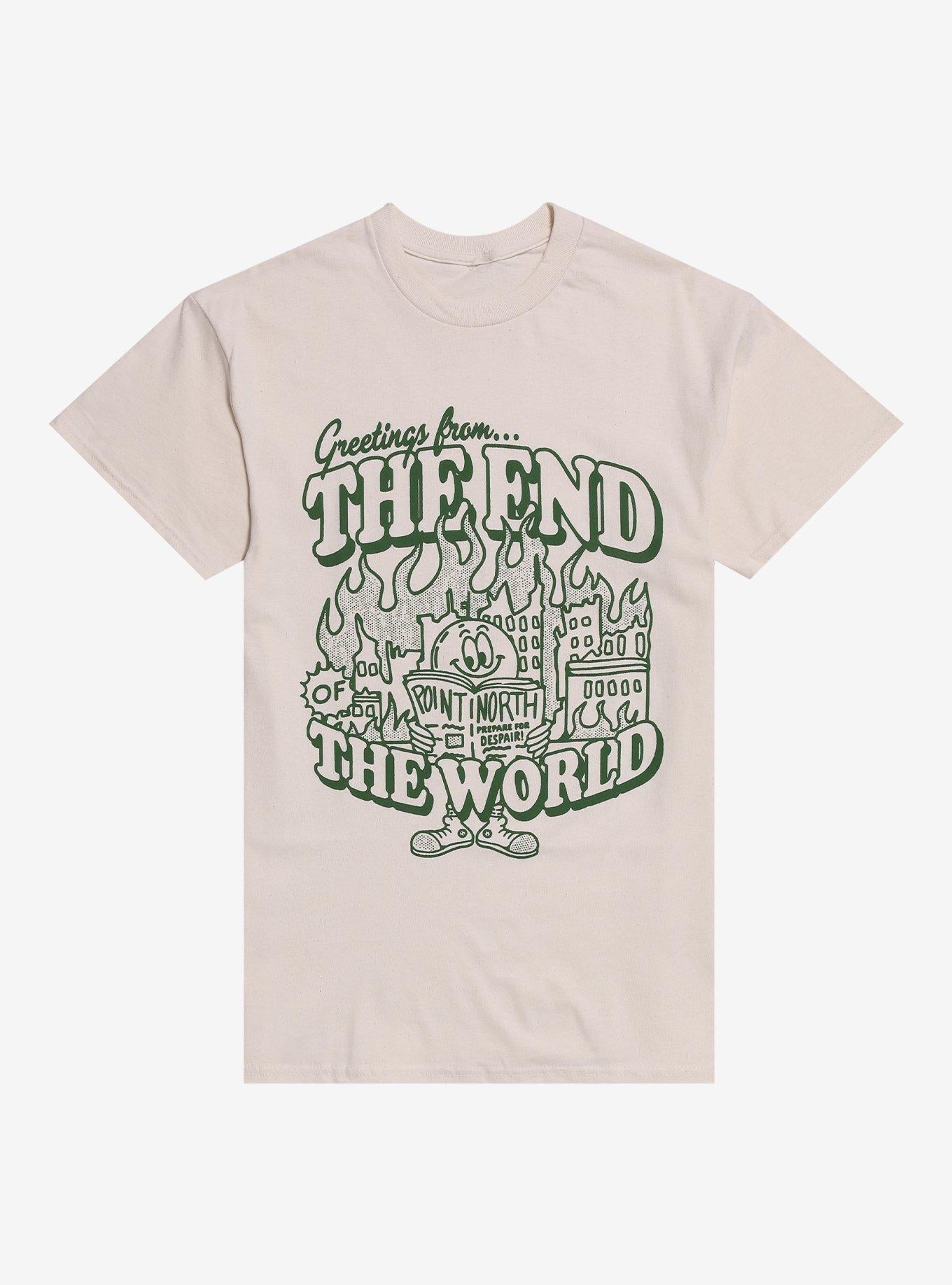 Point North Greetings From The End Of The World T-Shirt | Trending Graphic Tee For Fans