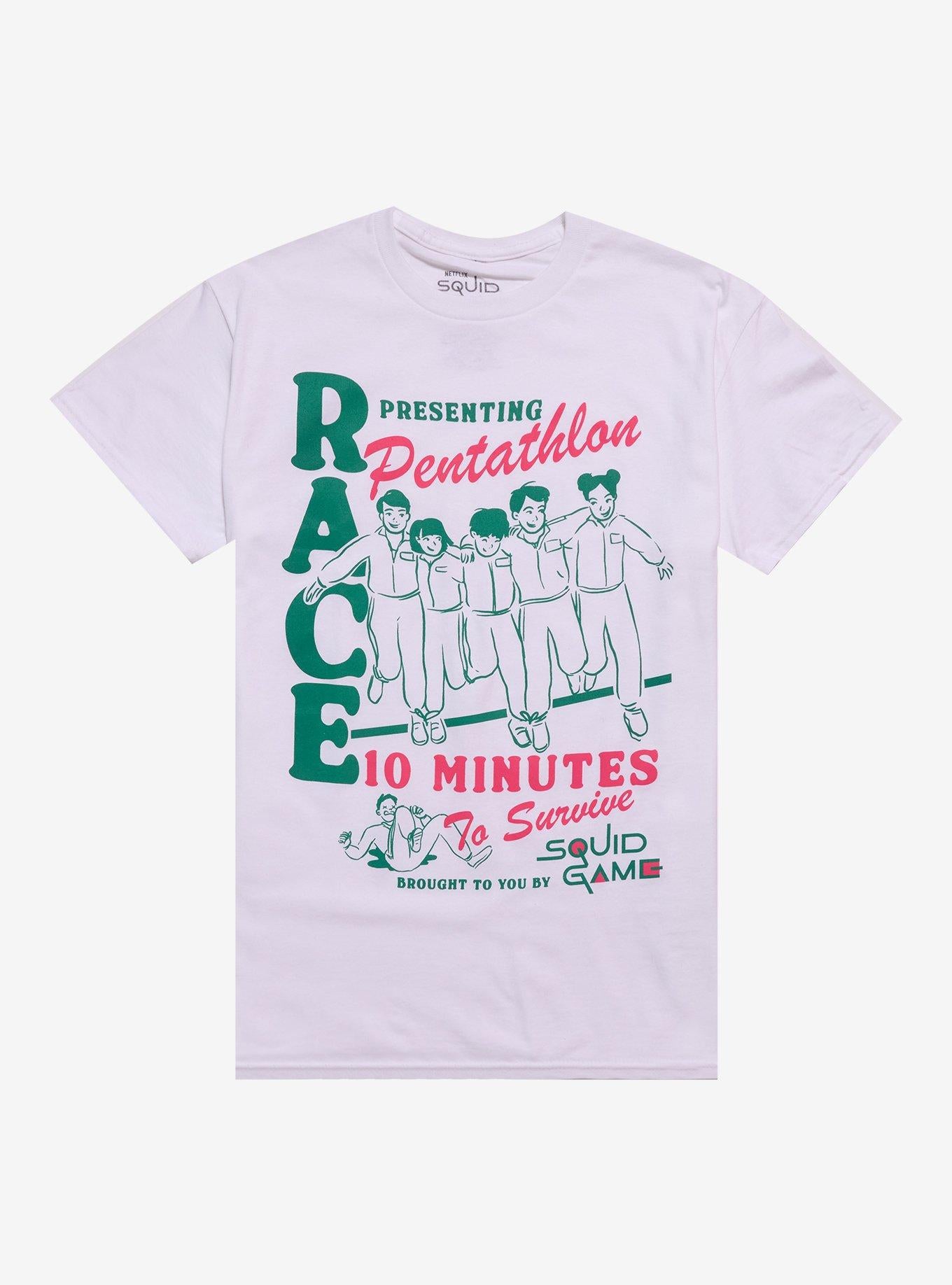 Squid Game Pentathlon Race T-Shirt | Trending Graphic Tee For Fans