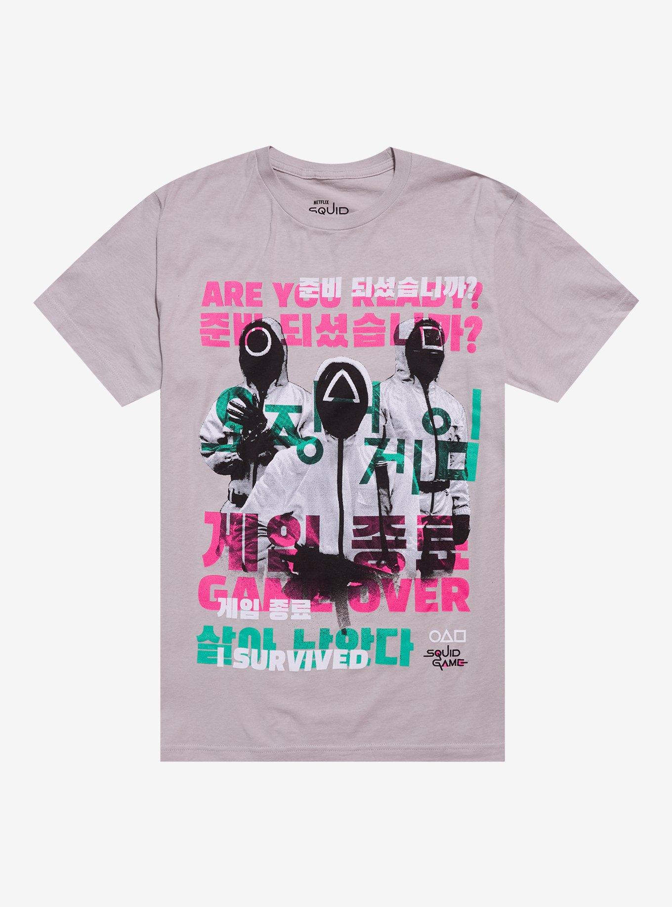 Squid Game Guards Game Over T-Shirt | Trending Graphic Tee For Fans