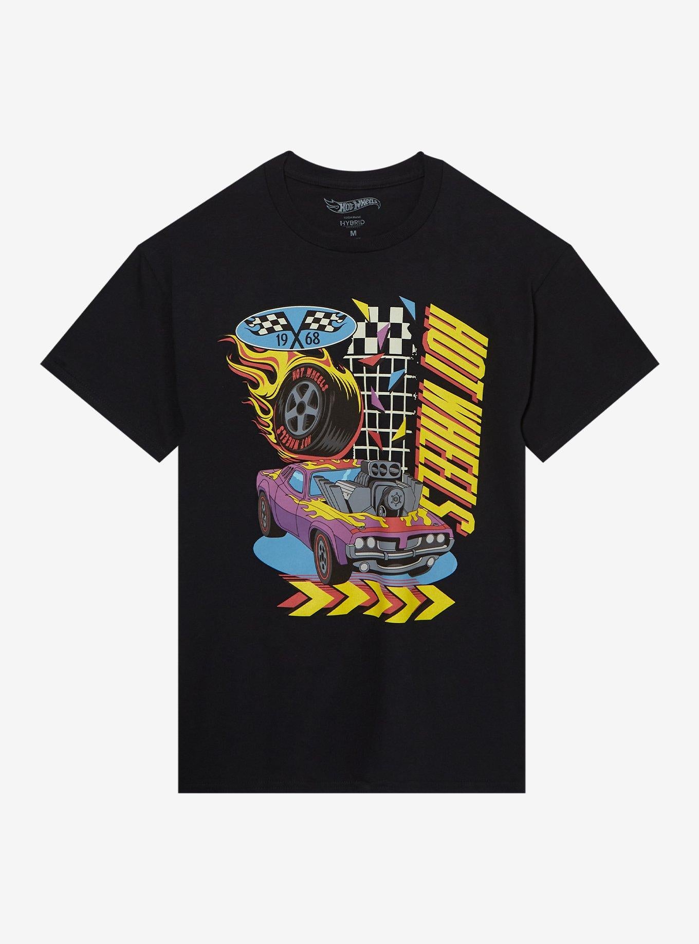 Hot Wheels Retro Grid Boyfriend Fit Girls T-Shirt | Trending Graphic Tee For Fans