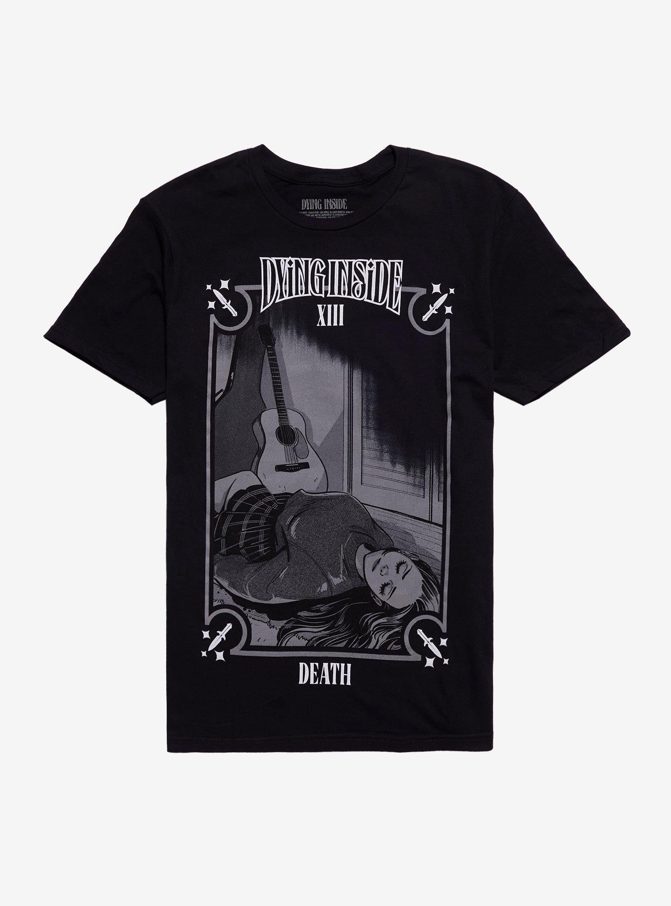 Dying Inside Death Tarot Card T-Shirt | Trending Graphic Tee For Fans