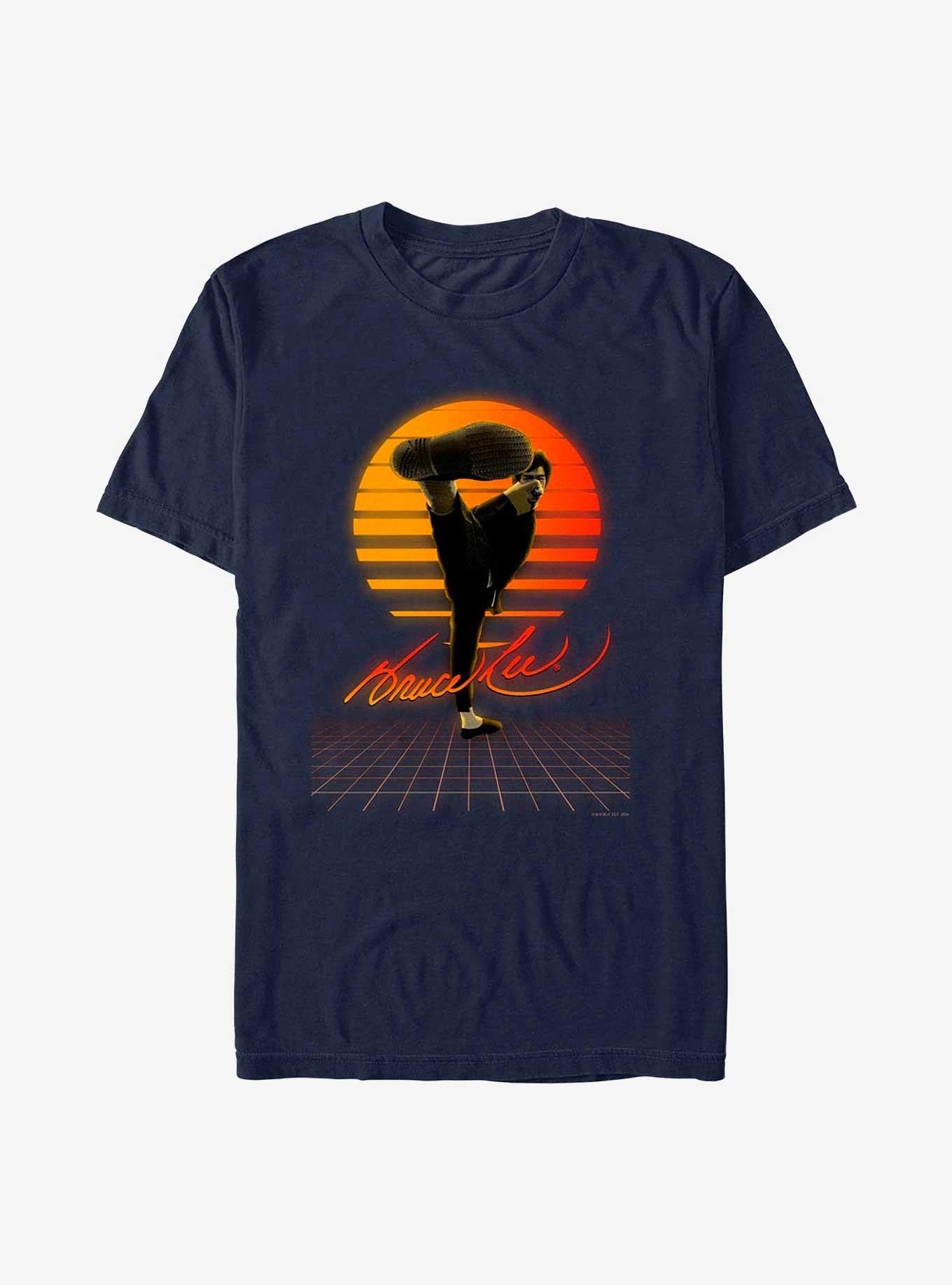 Bruce Lee Sunset Grid T-Shirt | Trending Graphic Tee For Fans
