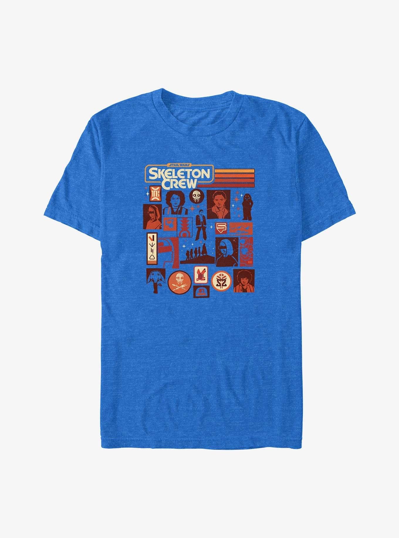 Star Wars Skeleton Crew Retro Icons T-Shirt | Trending Graphic Tee For Fans