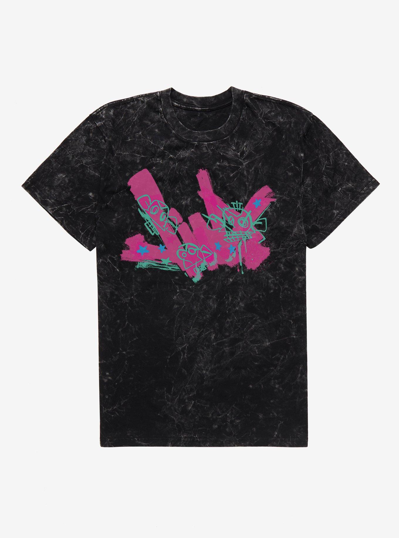 Arcane Graffiti Name Jinx Mineral Wash T-Shirt | Trending Graphic Tee For Fans
