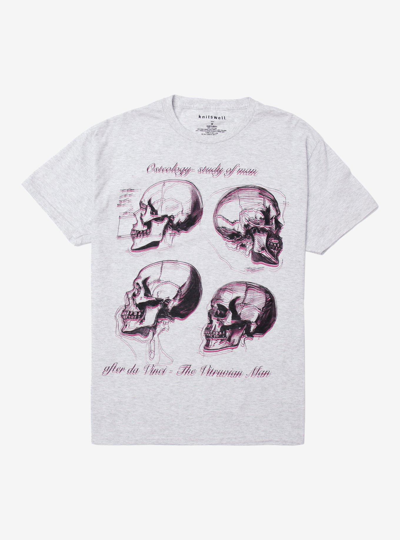 Skulls Infographic Sketches T-Shirt | Trending Graphic Tee For Fans