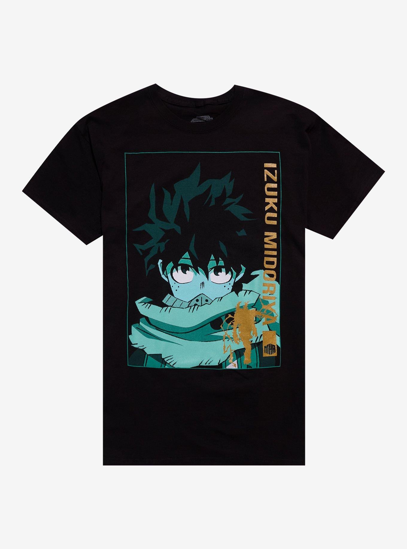 My Hero Academia Midoriya Gold Foil T-Shirt | Trending Graphic Tee For Fans