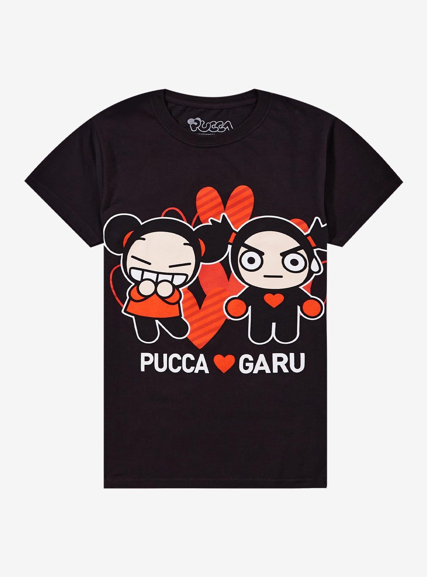 Pucca & Garu Hearts Boyfriend Fit Girls T-Shirt | Trending Graphic Tee For Fans