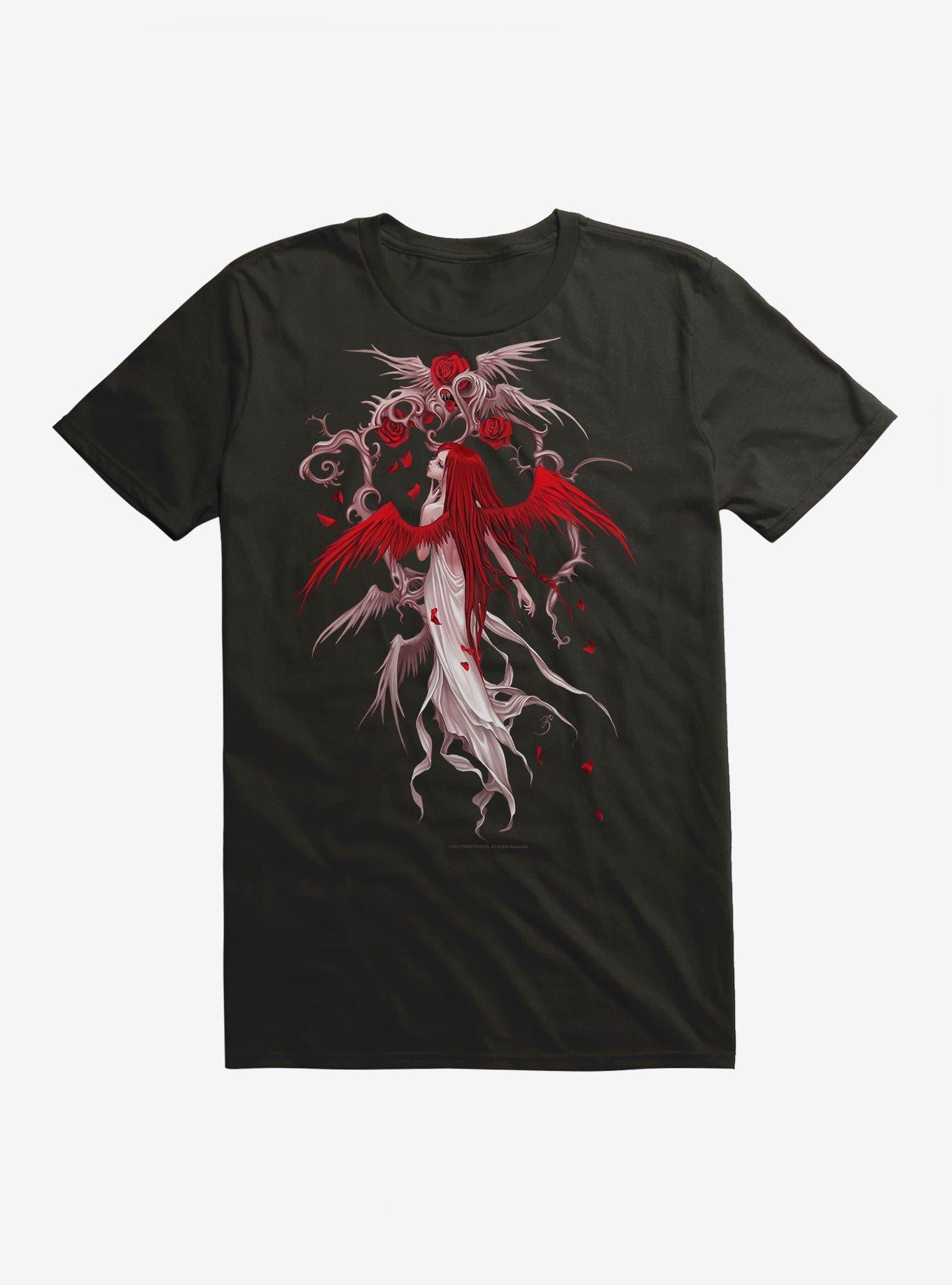 Fairies By Trick Red Rose Fairy T-Shirt | Trending Graphic Tee For Fans
