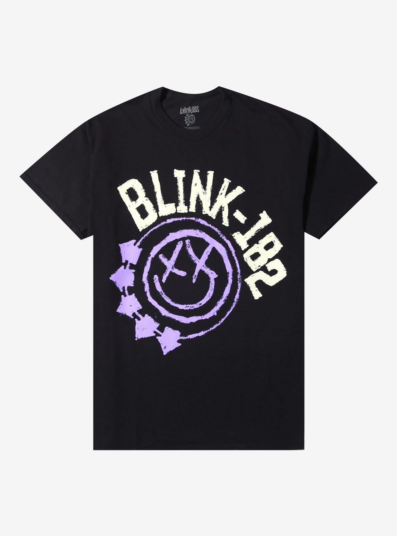 Blink-182 Purple Smile Logo T-Shirt | Trending Graphic Tee For Fans