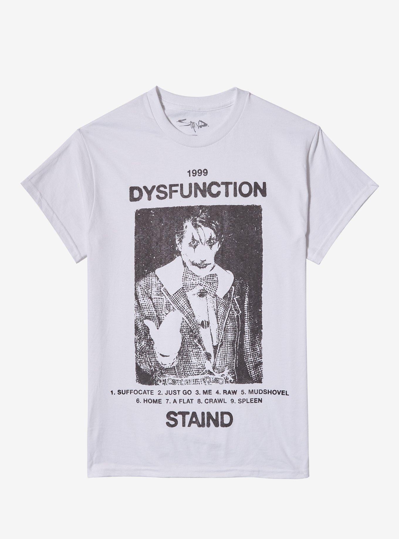 Stained Dysfunction Boyfriend Fit Girls T-Shirt | Trending Graphic Tee For Fans