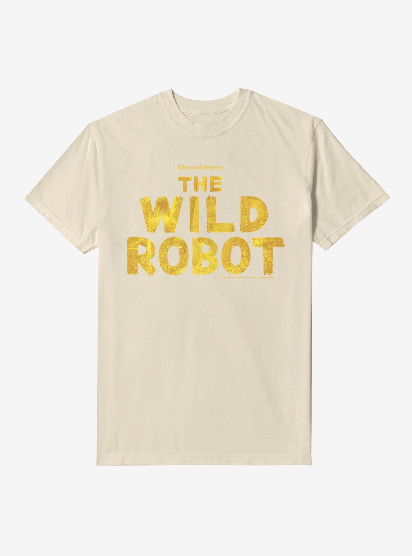 The Wild Robot Title Logo Garment Dye T-Shirt | Trending Graphic Tee For Fans