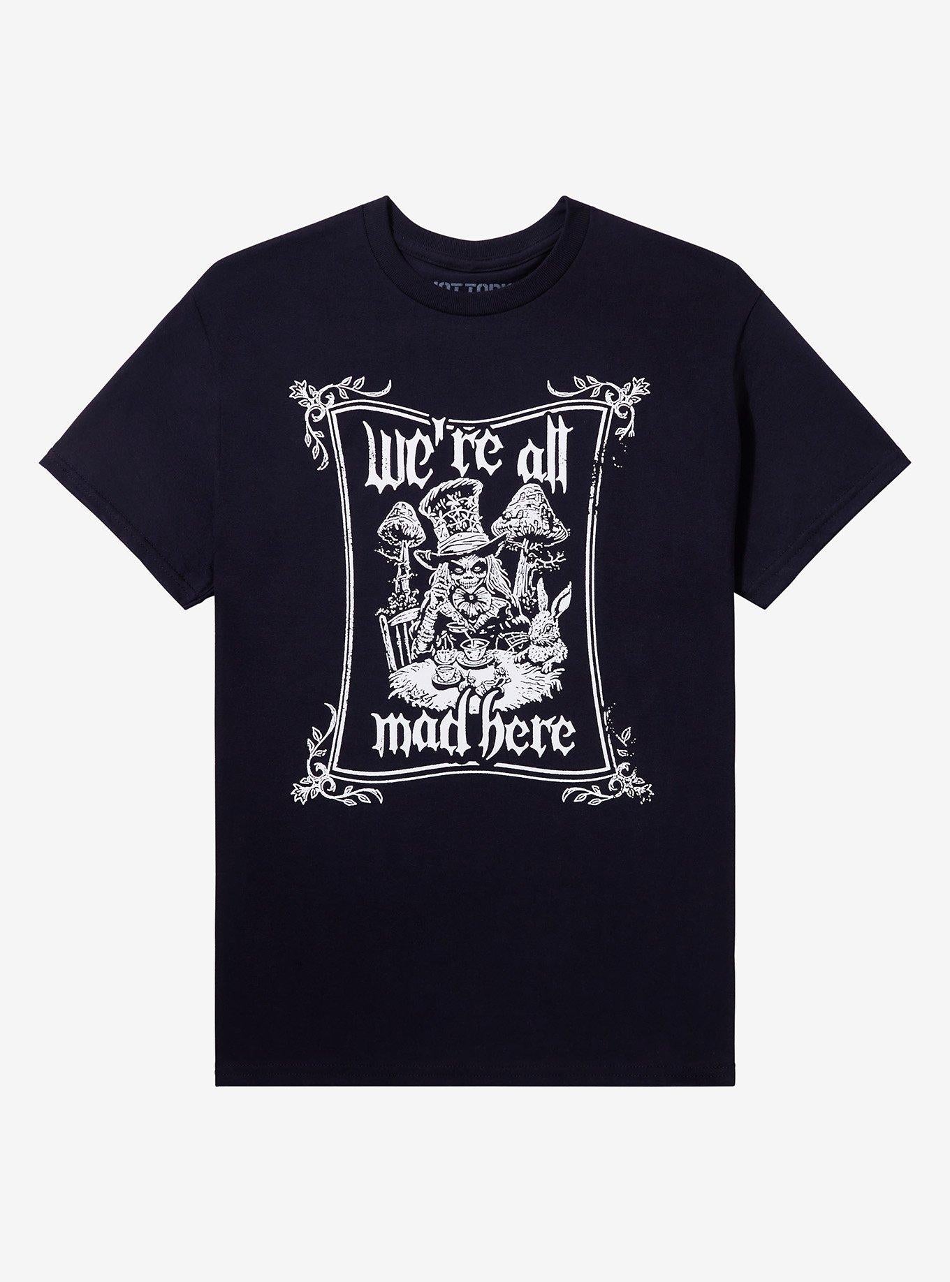 Skeleton Mad Hatter Frame T-Shirt | Trending Graphic Tee For Fans
