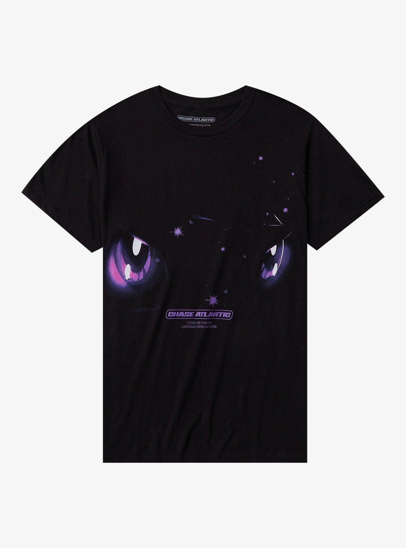 Chase Atlantic Purple Eyes Boyfriend Fit Girls T-Shirt | Trending Graphic Tee For Fans