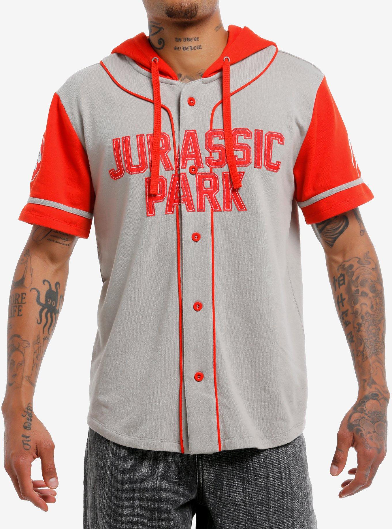 Our Universe Jurassic Park I Survived Hooded Baseball Jersey | Limited Edition Fan Favorite