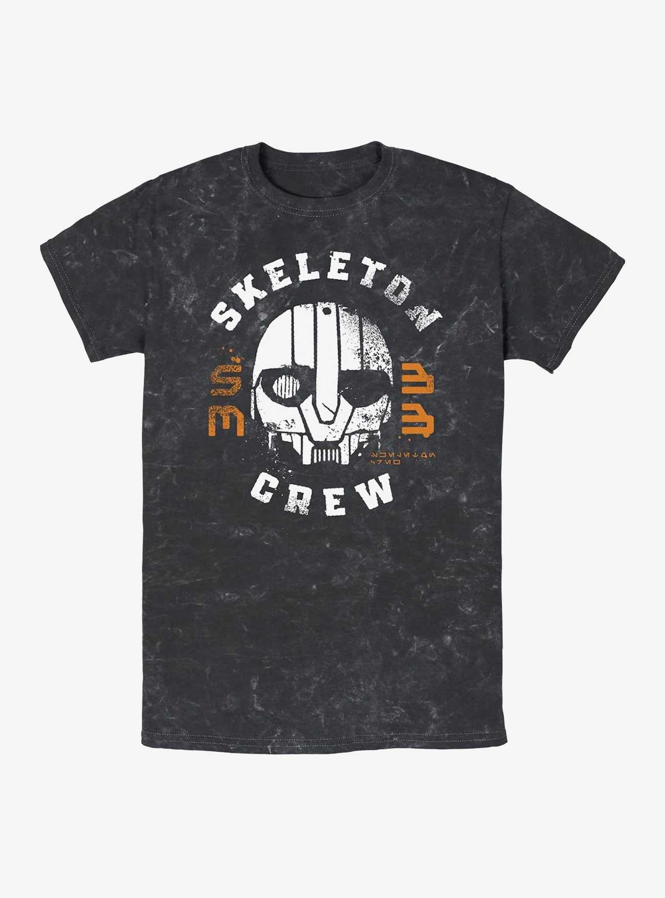 Skeleton Crew Skeleton Crew Mask Mineral Wash T-Shirt | Trending Graphic Tee For Fans