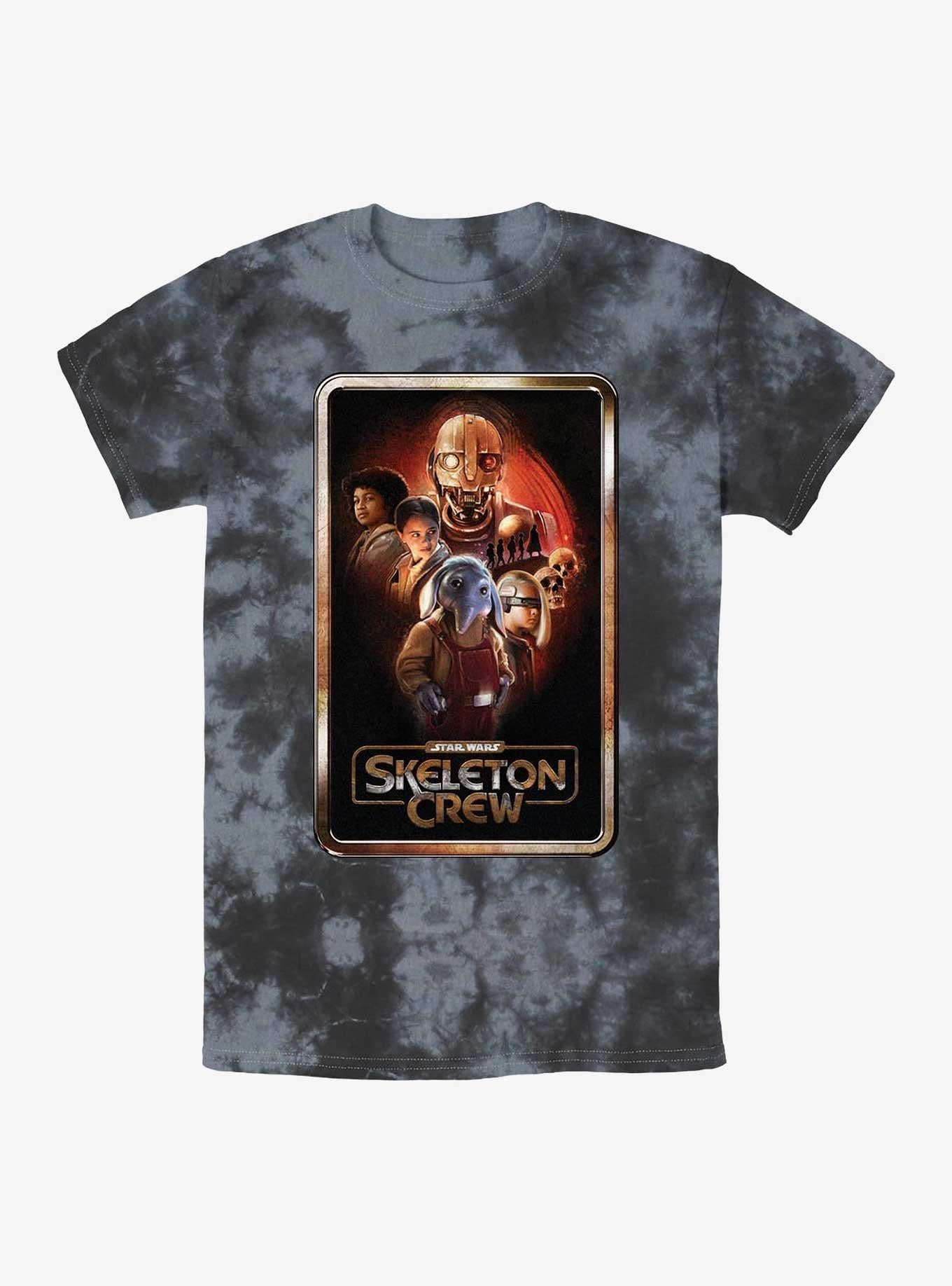 Skeleton Crew Poster Group Tie-Dye T-Shirt | Trending Graphic Tee For Fans