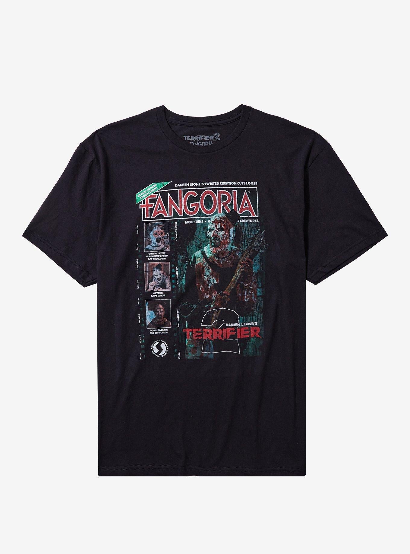 Terrifier 2 X Fangoria Magazine Cover T-Shirt | Trending Graphic Tee For Fans