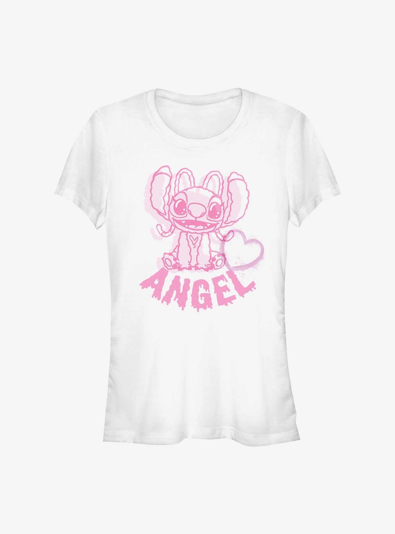 Disney Lilo & Stitch Angel Heart Girls T-Shirt | Trending Graphic Tee For Fans