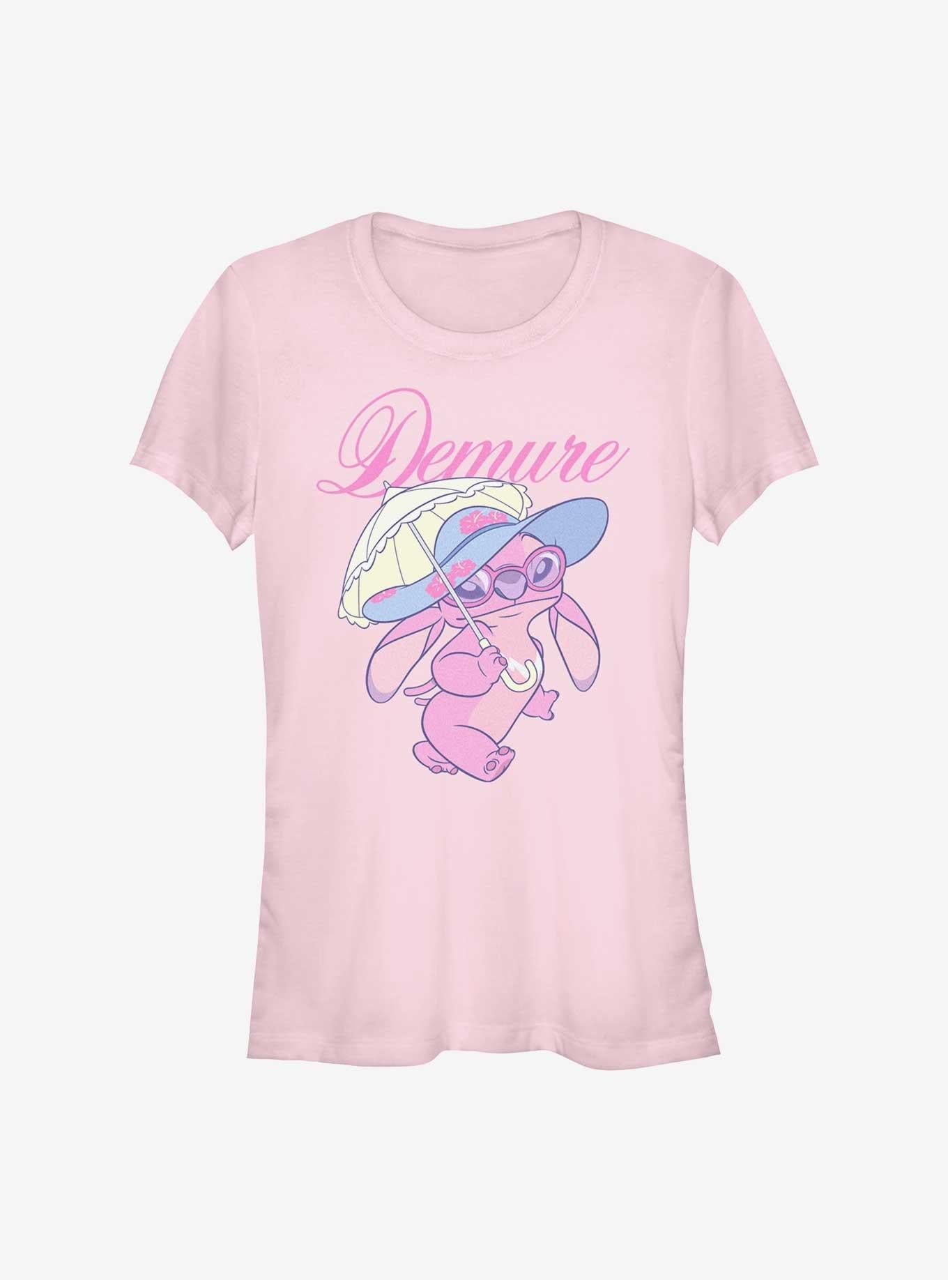 Disney Lilo & Stitch Demure Angel Girls T-Shirt | Trending Graphic Tee For Fans