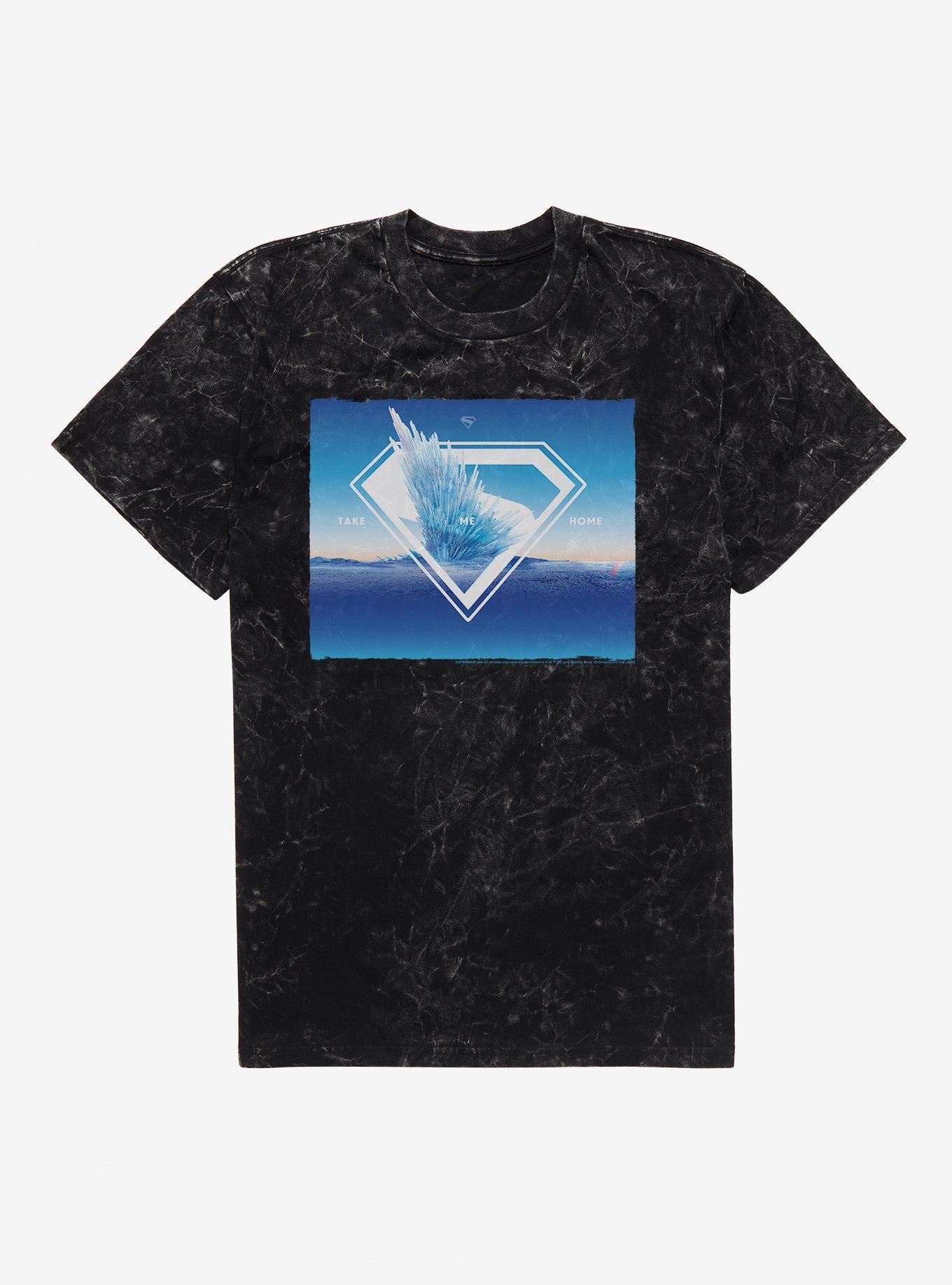 DC Superman Arctic Fortress Of Solitude Mineral Wash T-Shirt | Trending Graphic Tee For Fans