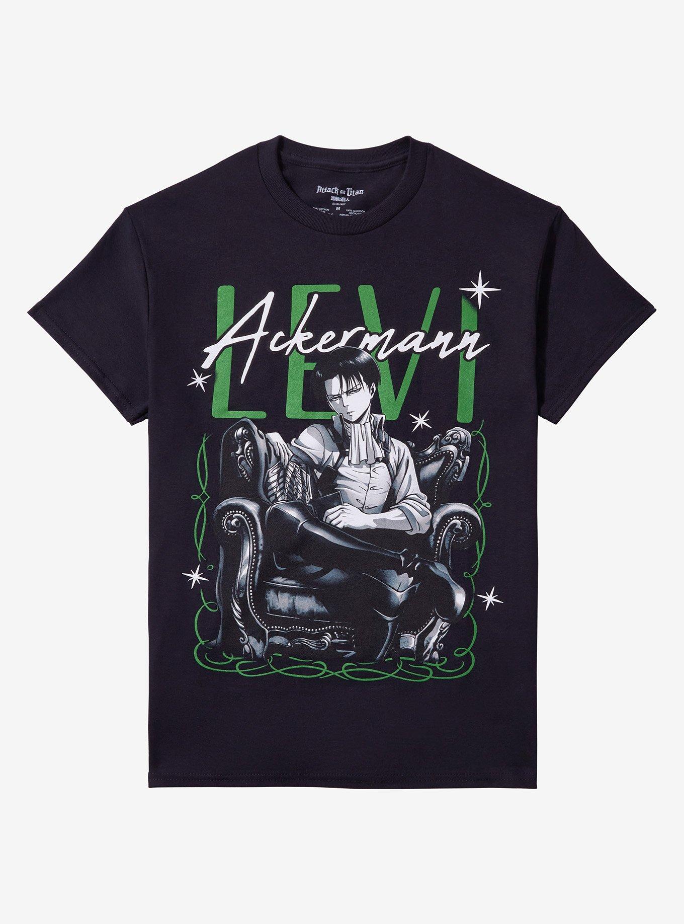 Attack On Titan Levi Chair Tonal Girls T-Shirt | Trending Graphic Tee For Fans