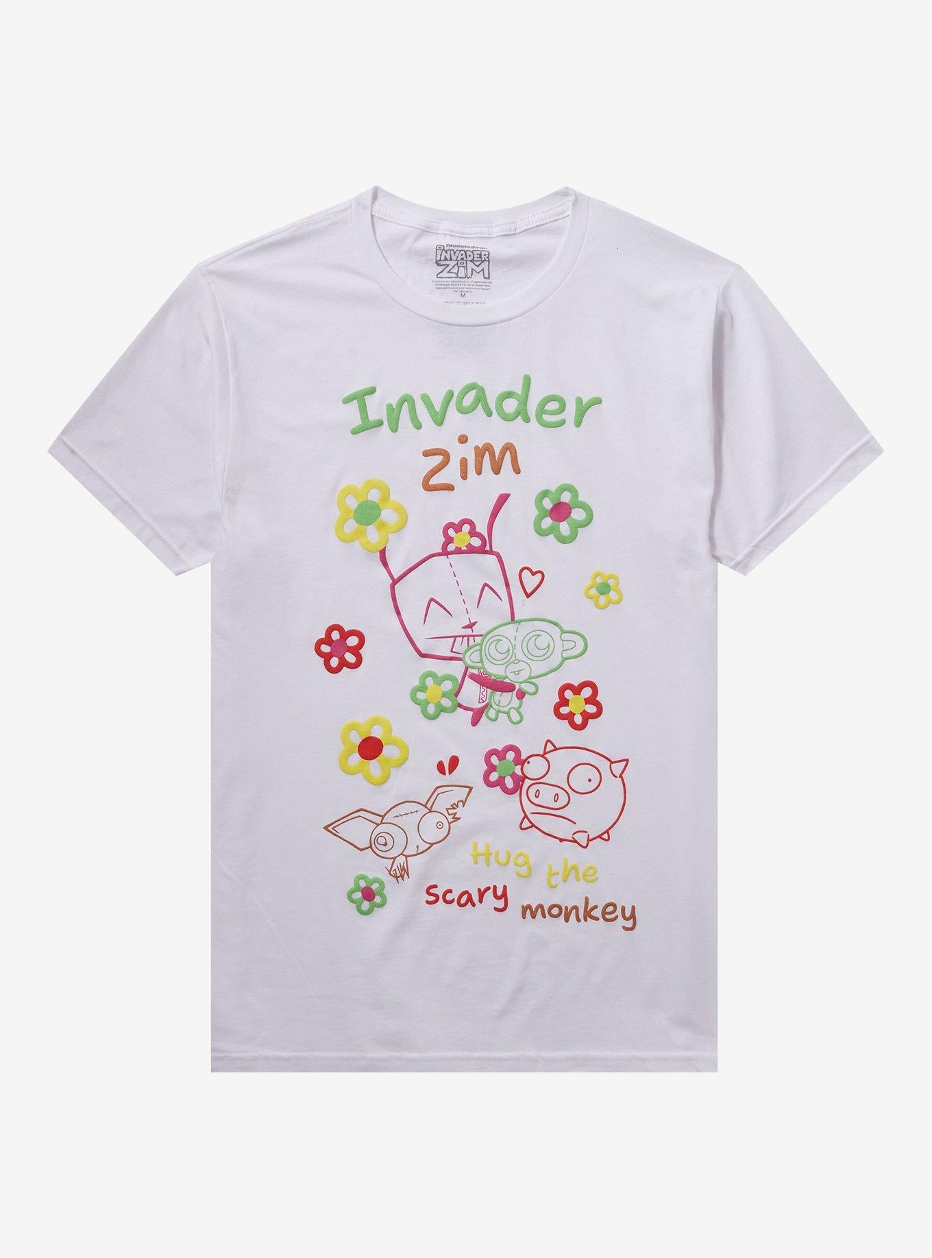 Invader Zim GIR Animal Friends Puff Prince Girls T-Shirt | Trending Graphic Tee For Fans