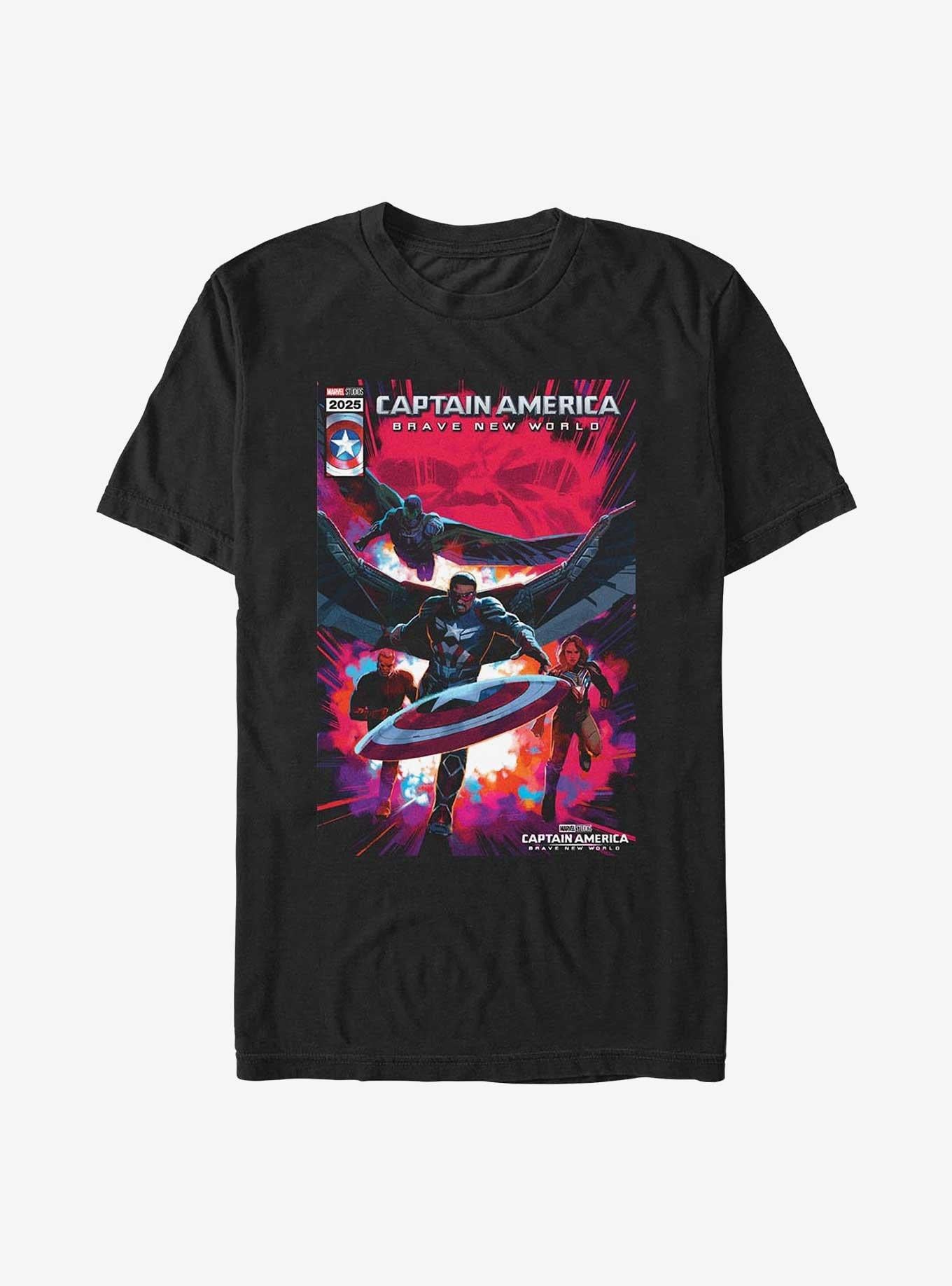 Marvel Captain America Brave New World Team T-Shirt | Trending Graphic Tee For Fans