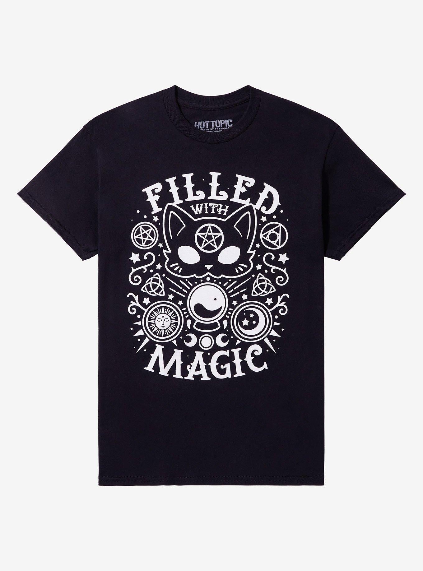 Cat Filled With Magic By Snouleaf T-Shirt | Trending Graphic Tee For Fans