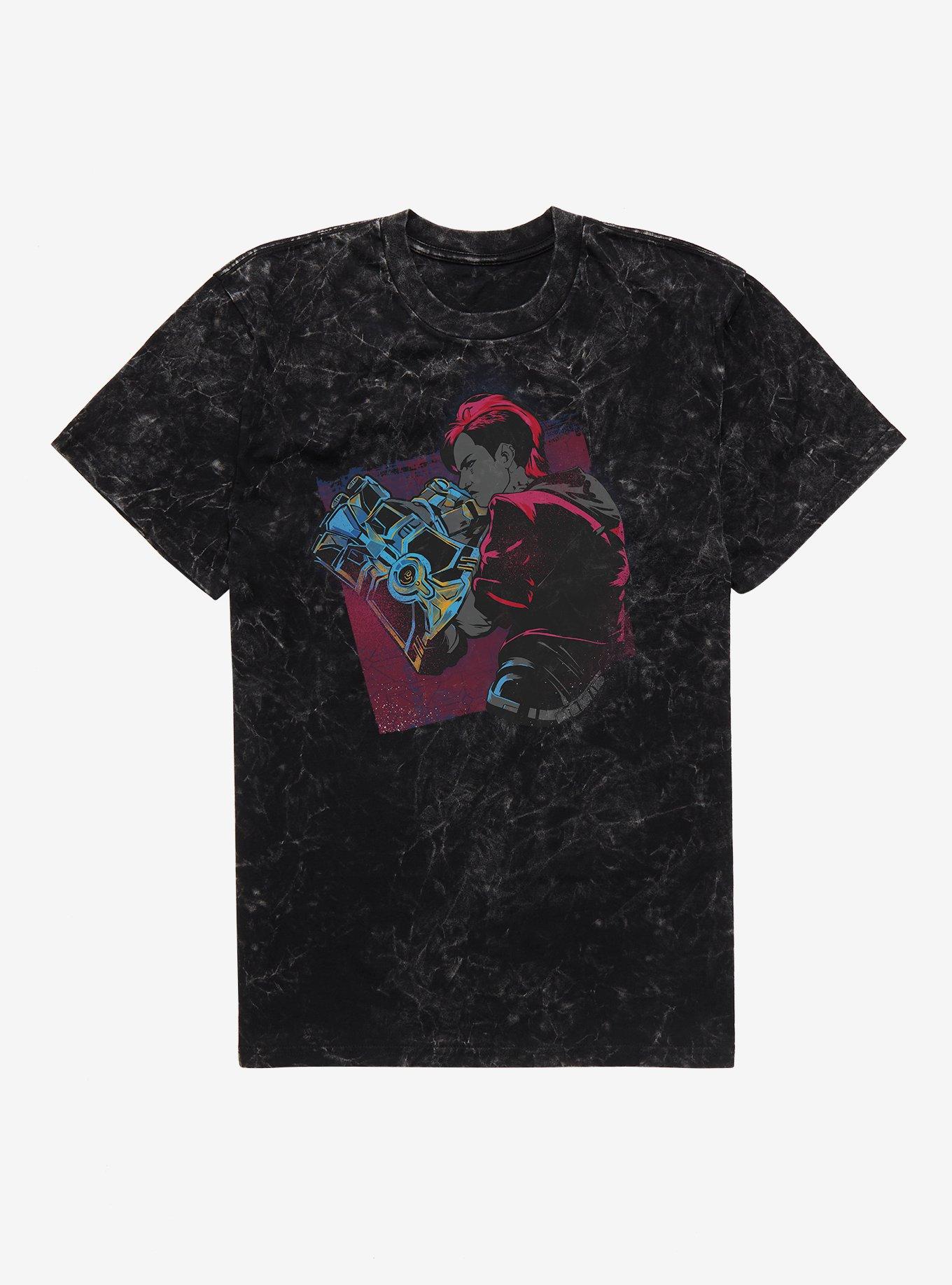 Arcane Vi Fight Mineral Wash T-Shirt | Trending Graphic Tee For Fans