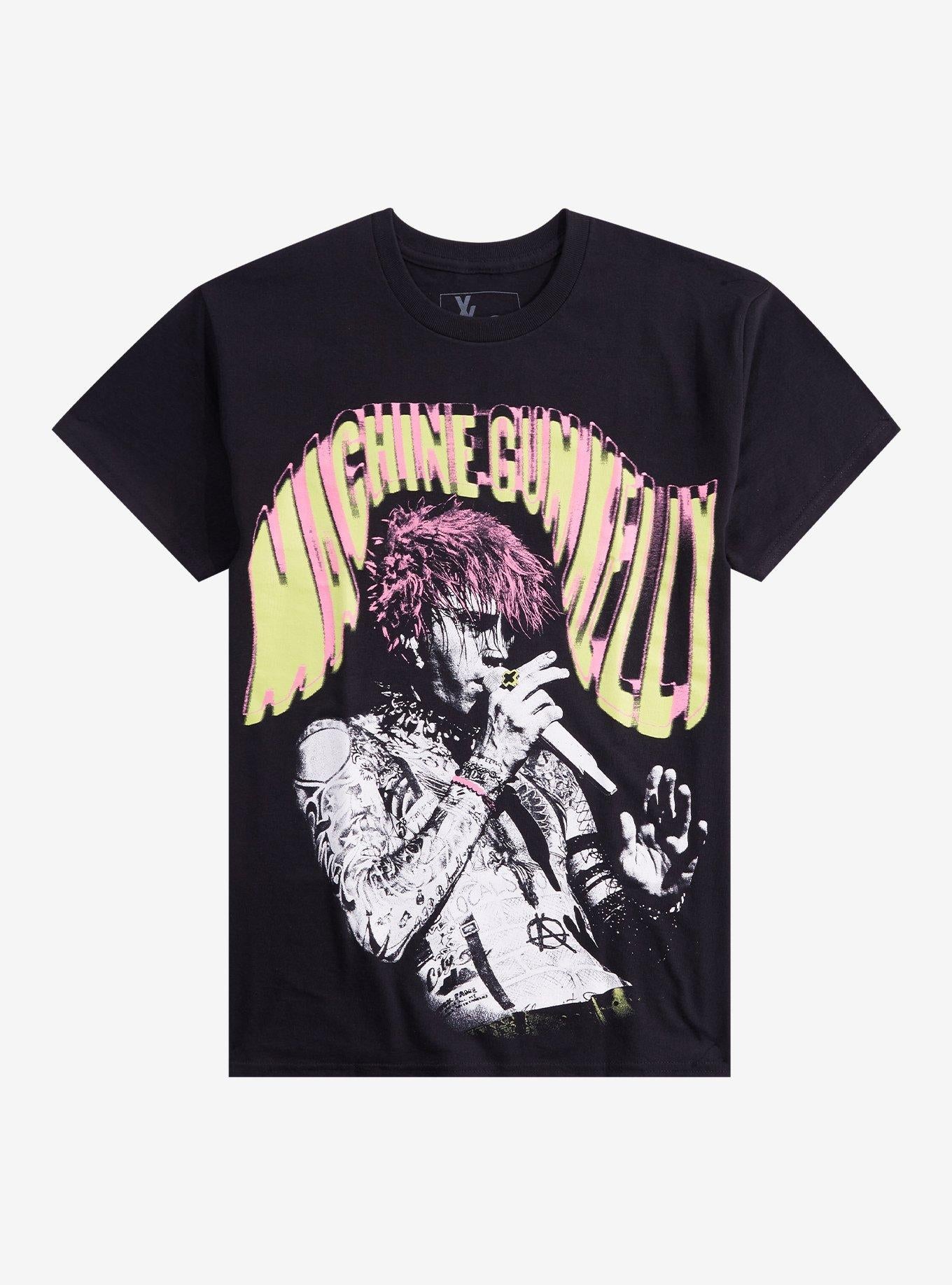 Machine Gun Kelly Pink Hair Portrait T-Shirt | Trending Graphic Tee For Fans