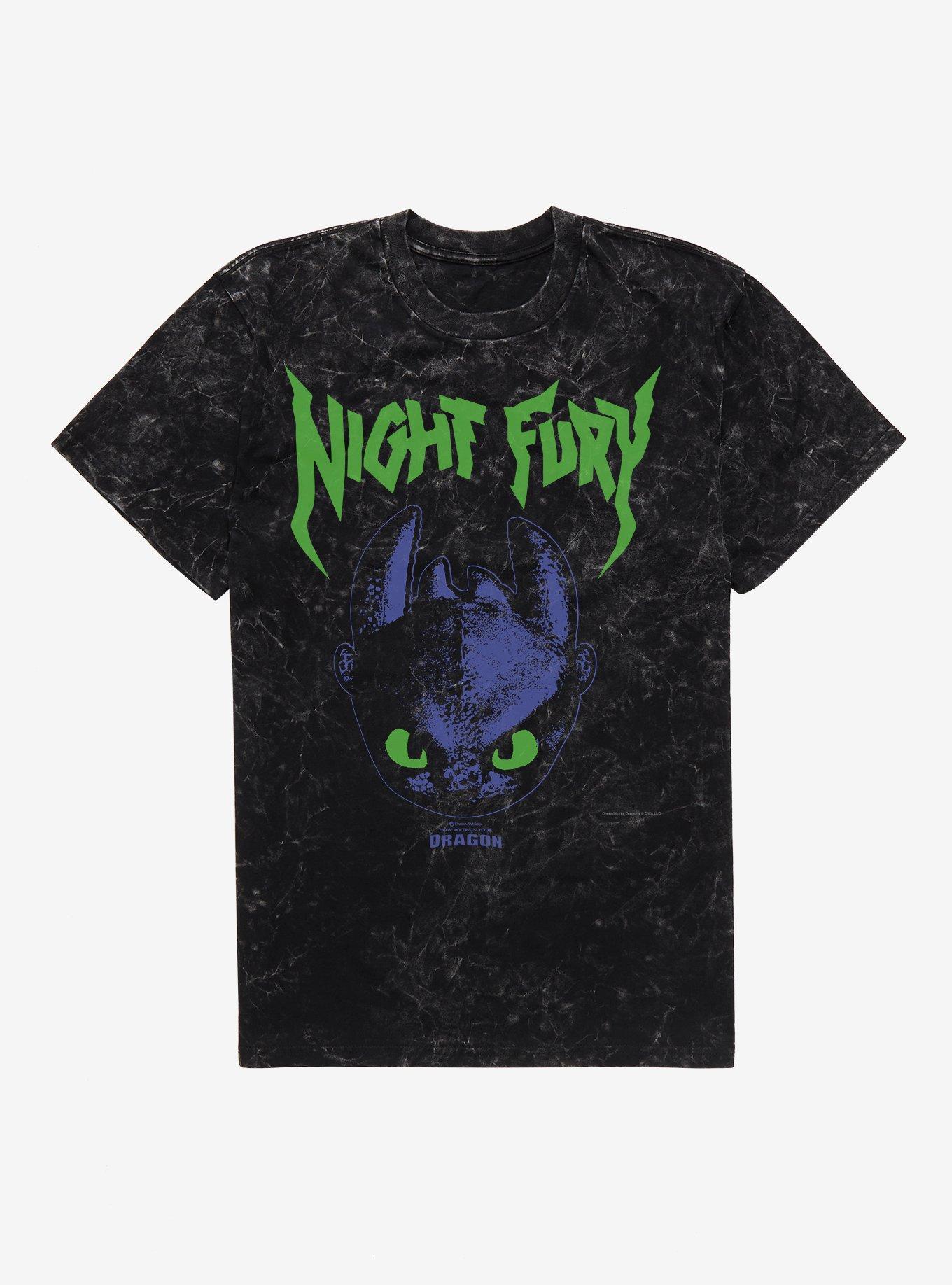 HTTYD Night Fury Mineral Wash T-Shirt | Trending Graphic Tee For Fans
