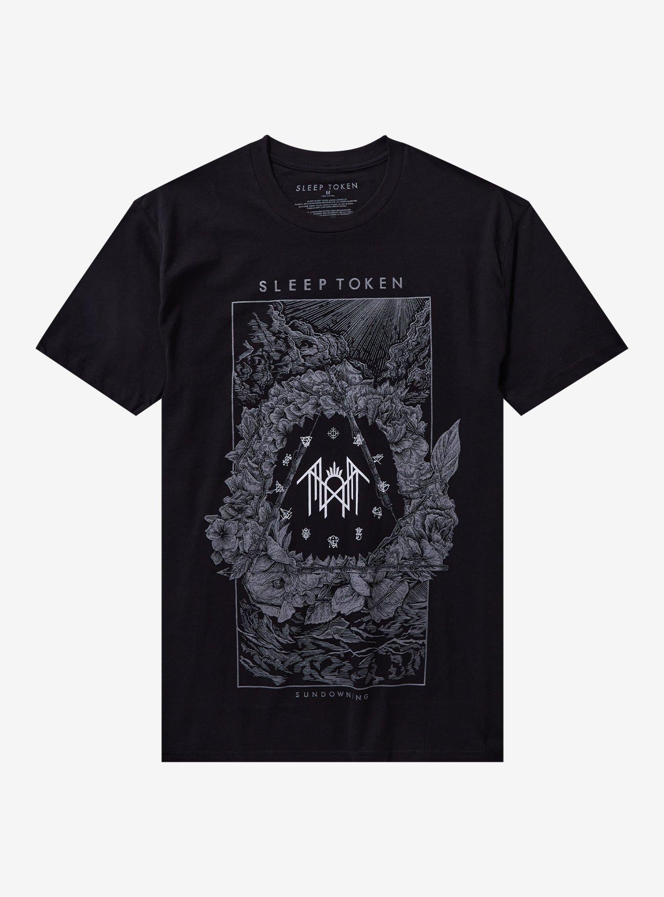 Sleep Token Sundowning Runes & Flowers T-Shirt | Trending Graphic Tee For Fans