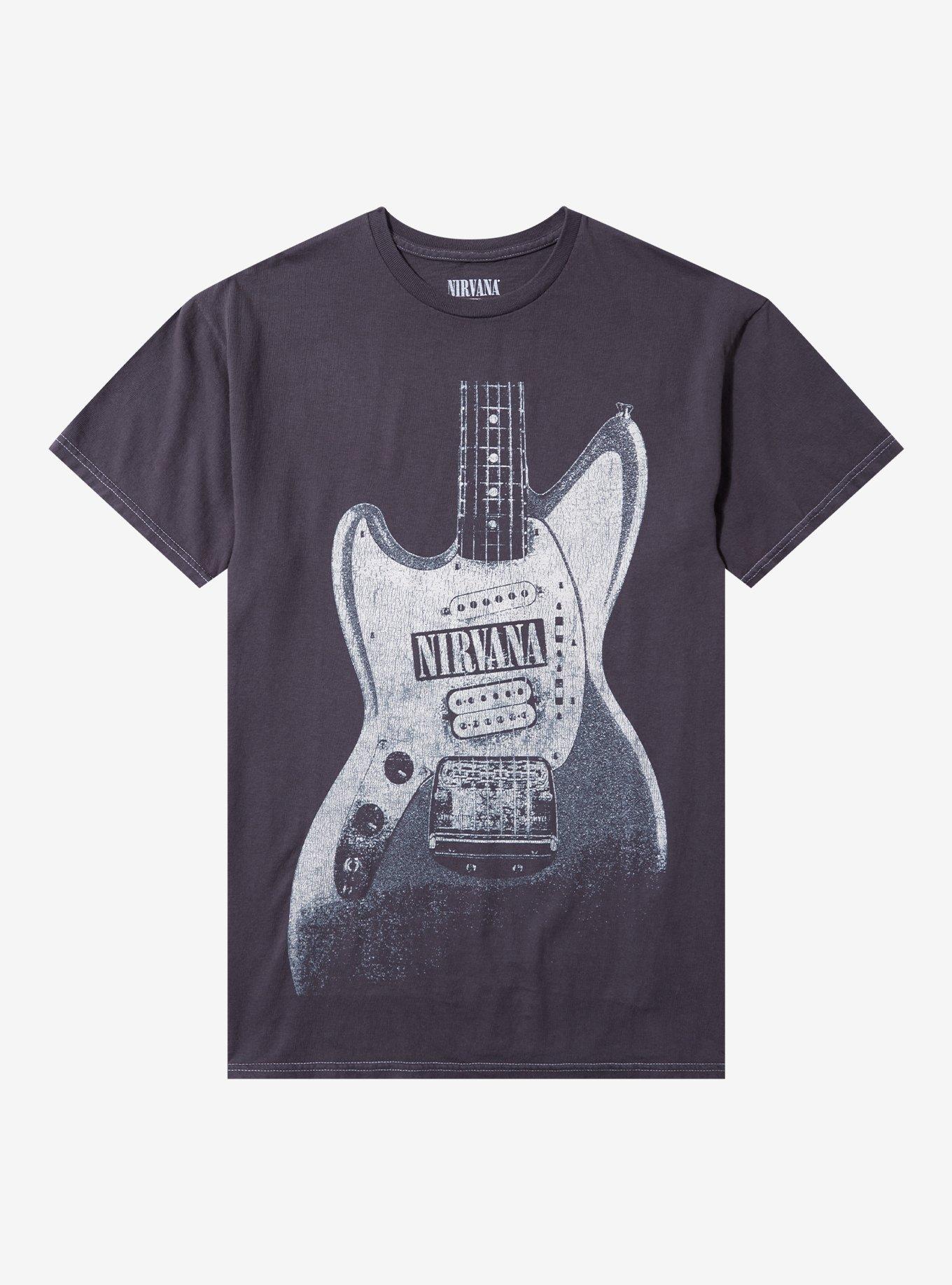 Nirvana Guitar Pigment Dye T-Shirt | Trending Graphic Tee For Fans
