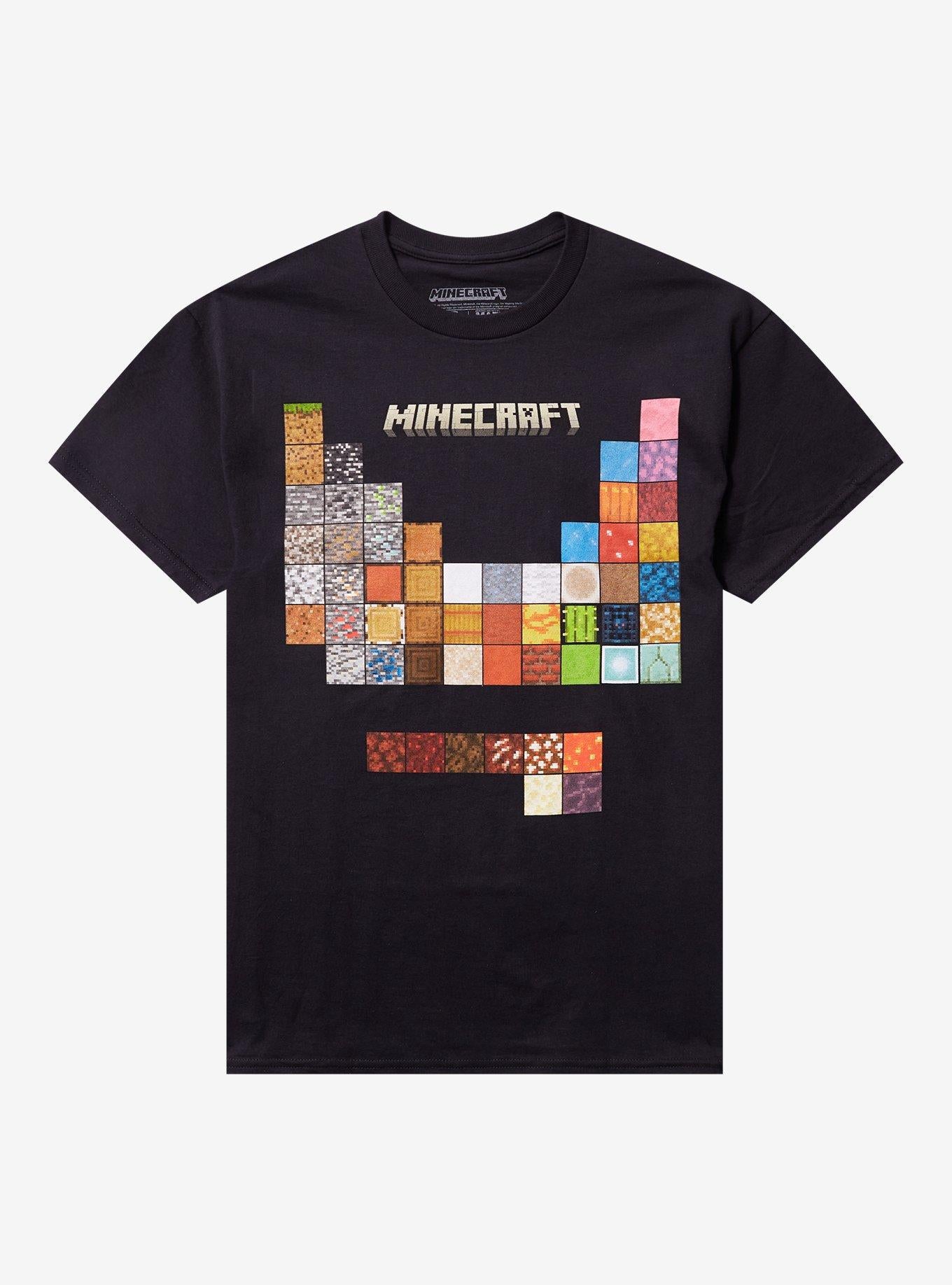 Minecraft Table Of Elements T-Shirt | Trending Graphic Tee For Fans