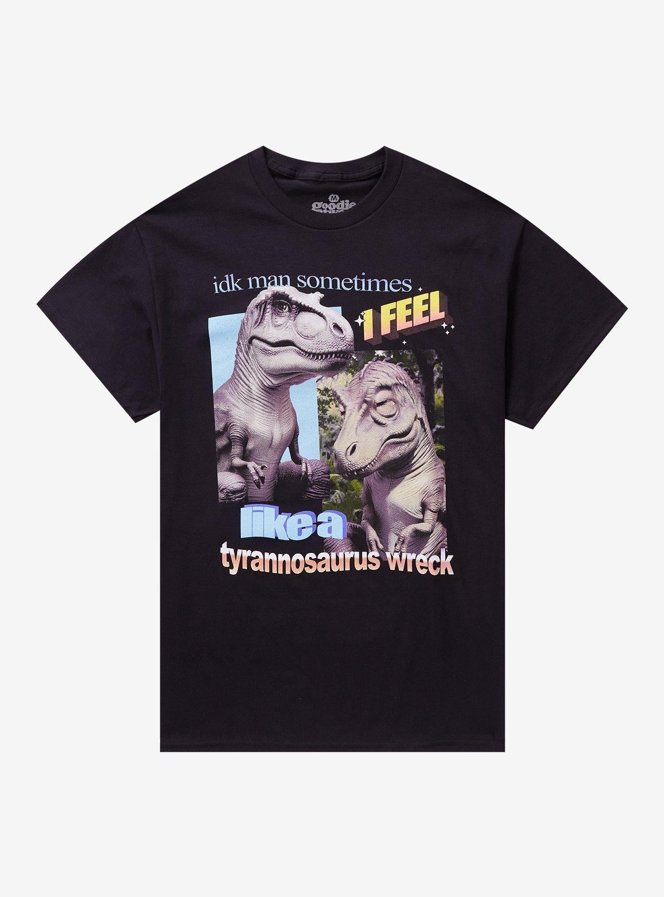 Tyrannosaurus Wreck By Goodie Two Sleeves T-Shirt | Trending Graphic Tee For Fans