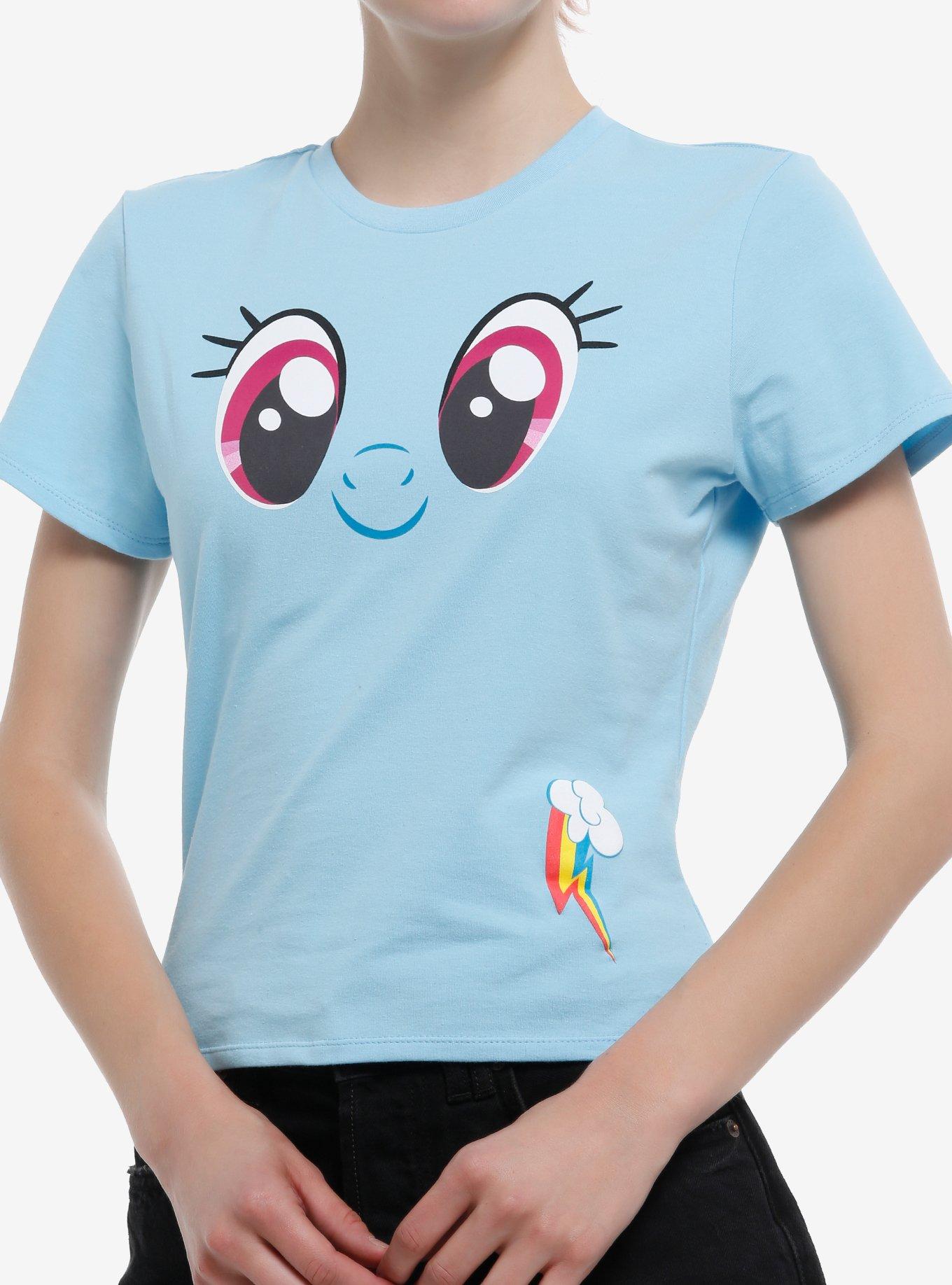 My Little Pony Rainbow Dash Face Girls Baby T-Shirt | Trending Graphic Tee For Fans