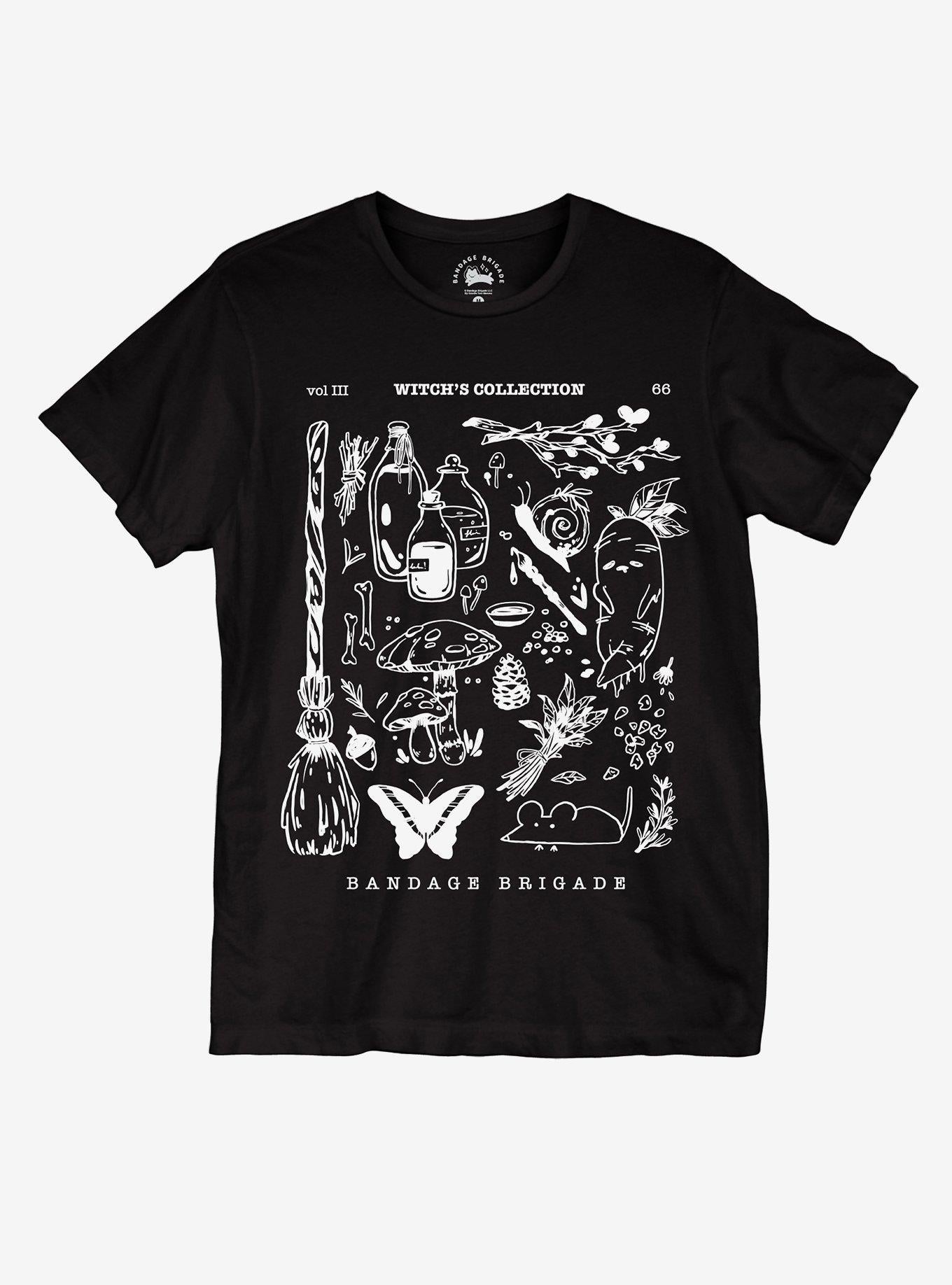 Witch's Collection Chart Girls By Bandage Brigade T-Shirt | Trending Graphic Tee For Fans