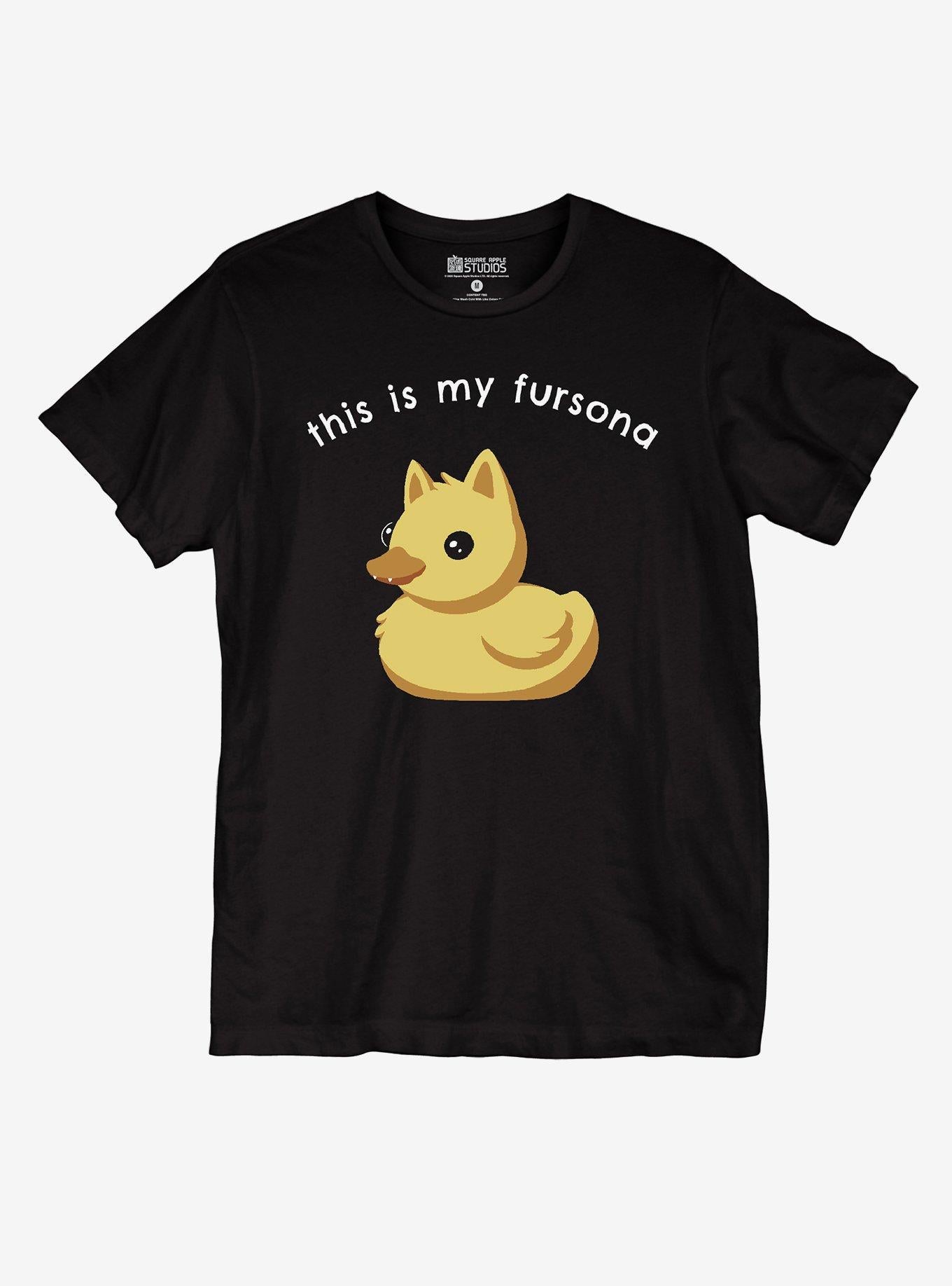 Fursona Rubber Duck By Square Apple Studios T-Shirt | Trending Graphic Tee For Fans