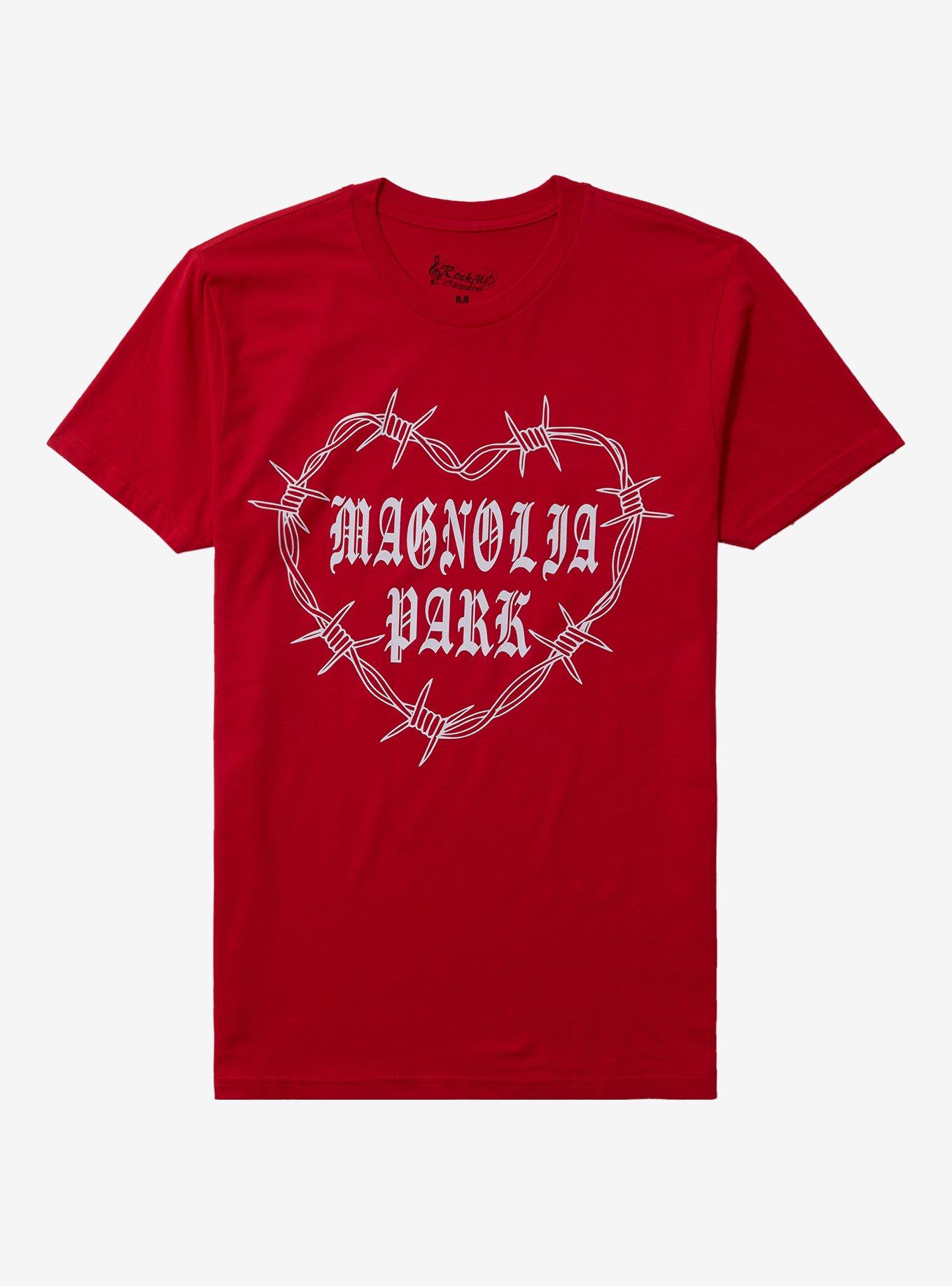 Magnolia Park Barbed Wire Heart T-Shirt | Trending Graphic Tee For Fans