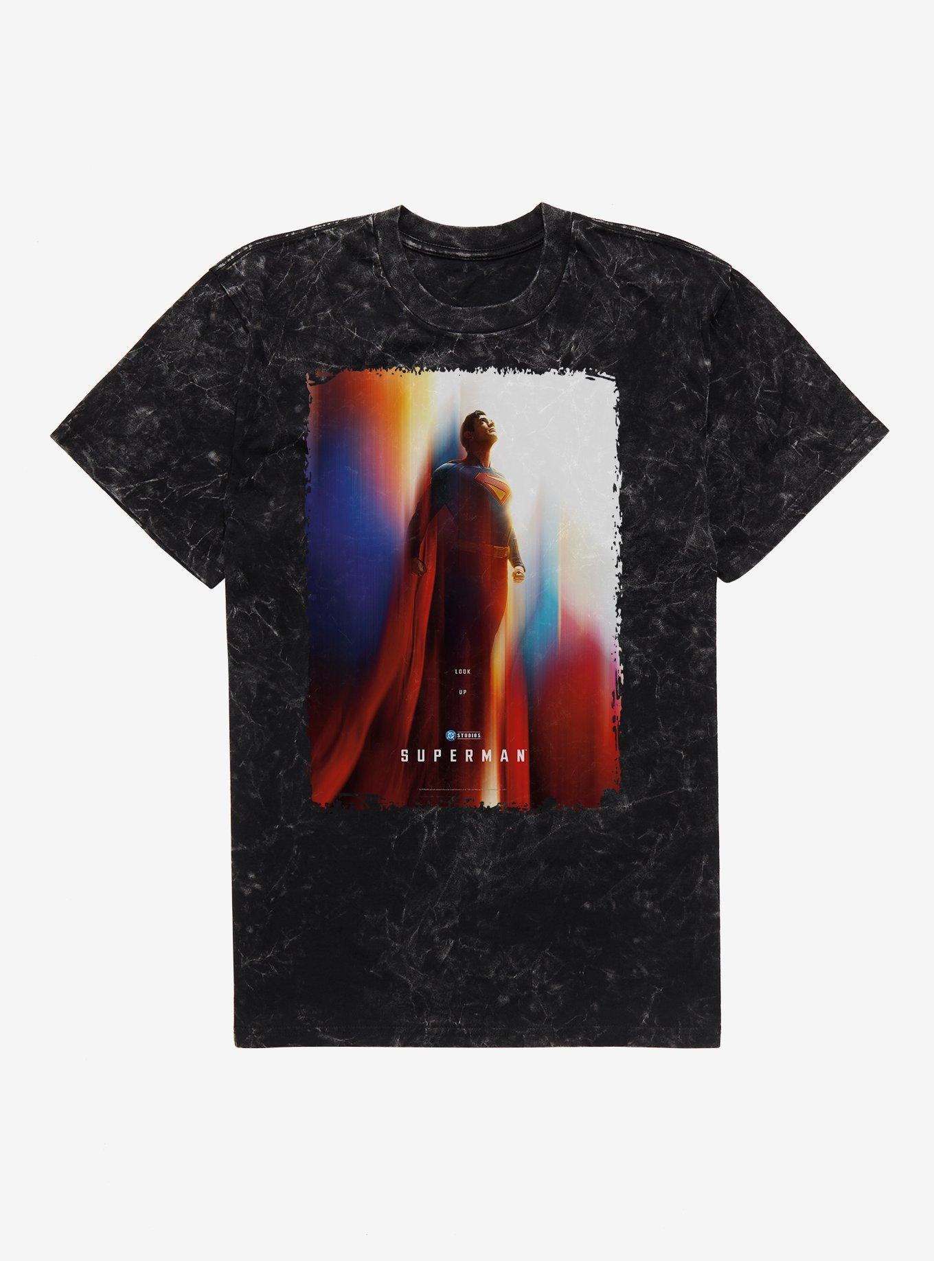 DC Superman Movie Poster Mineral Wash T-Shirt | Trending Graphic Tee For Fans