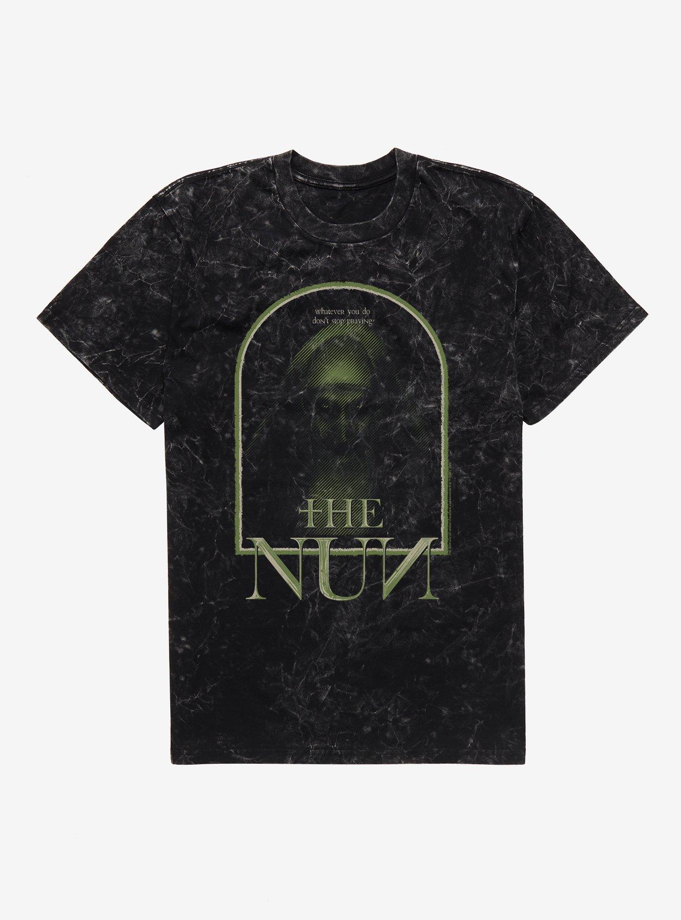The Nun Whatever You Do Don't Stop Praying Mineral Wash T-Shirt | Trending Graphic Tee For Fans